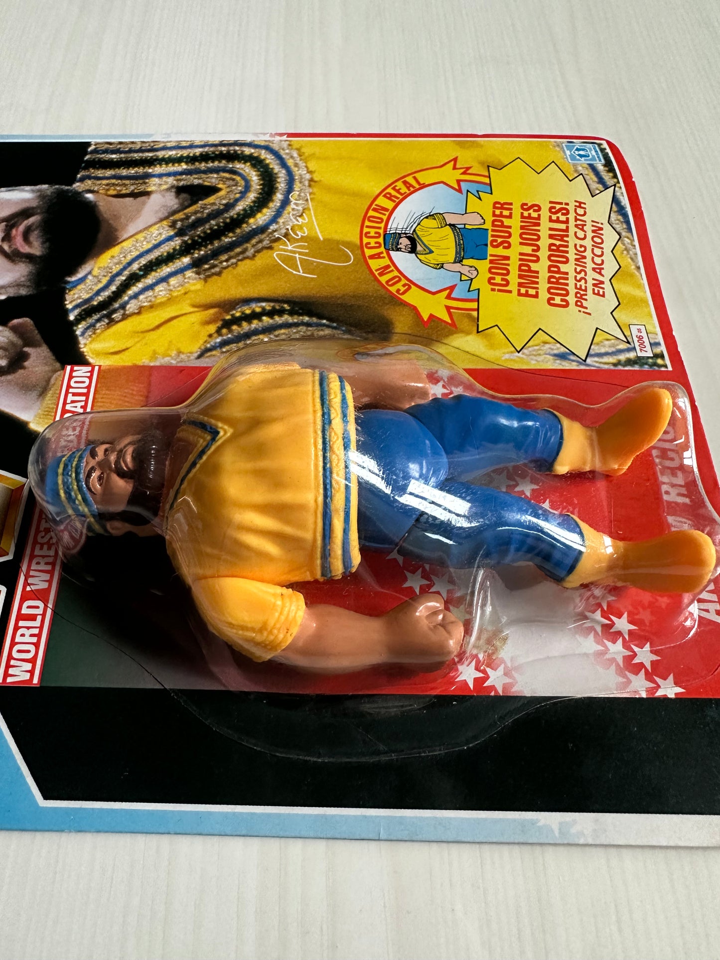 Akeem Series 1 WWF Hasbro MOC figure