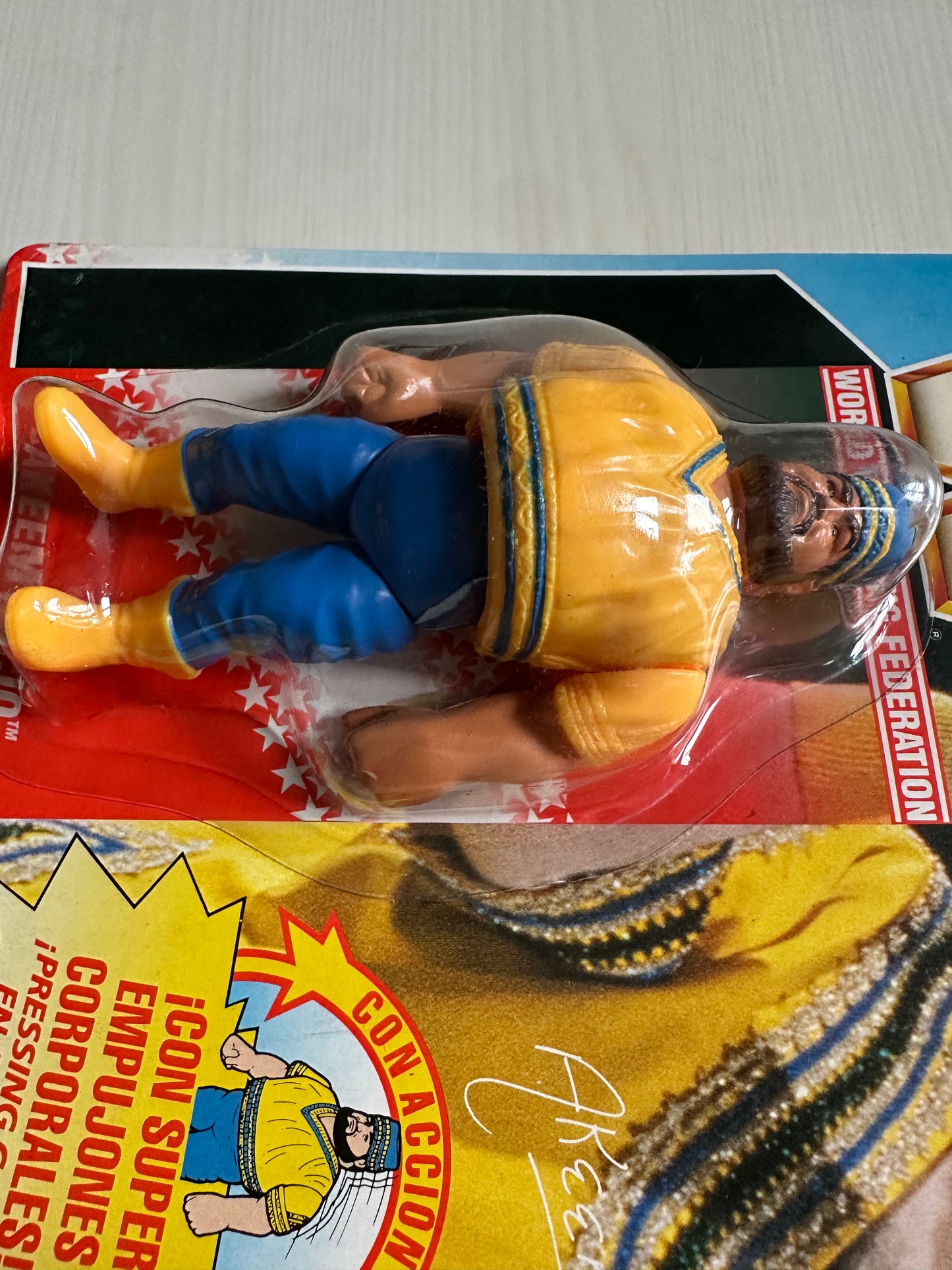 Akeem Series 1 WWF Hasbro MOC figure