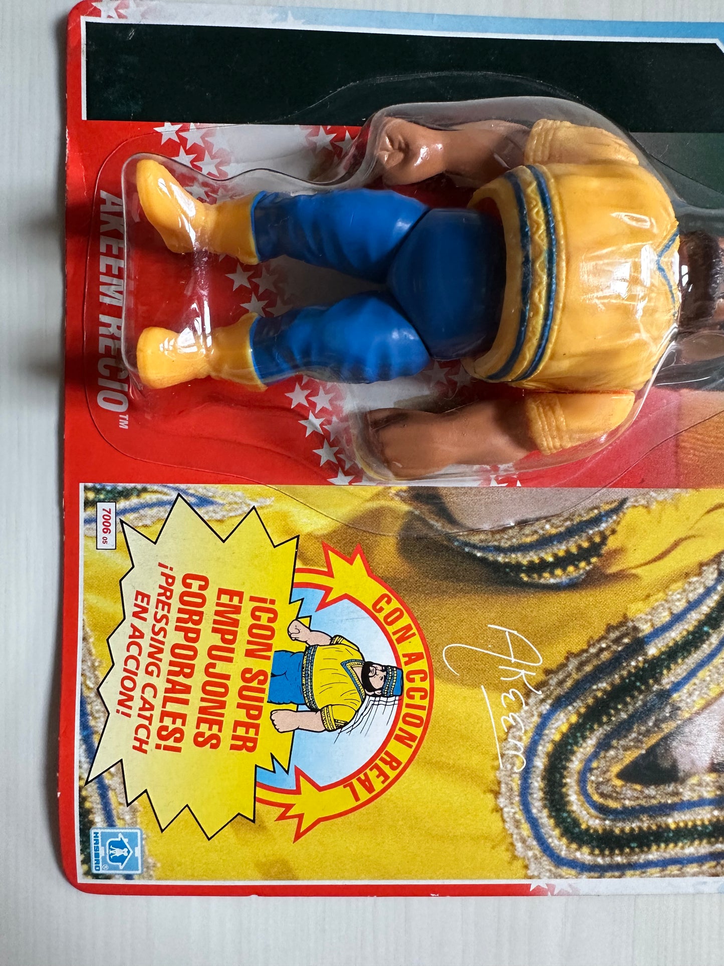 Akeem Series 1 WWF Hasbro MOC figure