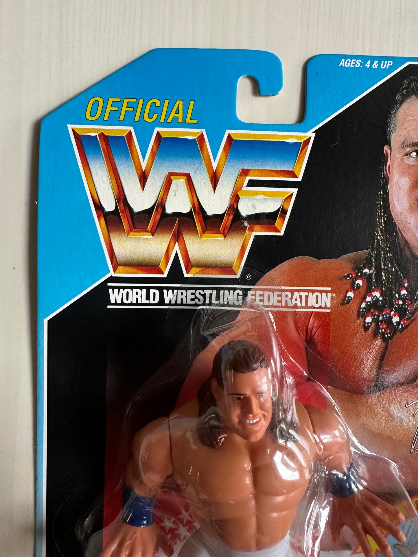 British Bulldog Series 4 WWF Hasbro MOC figure