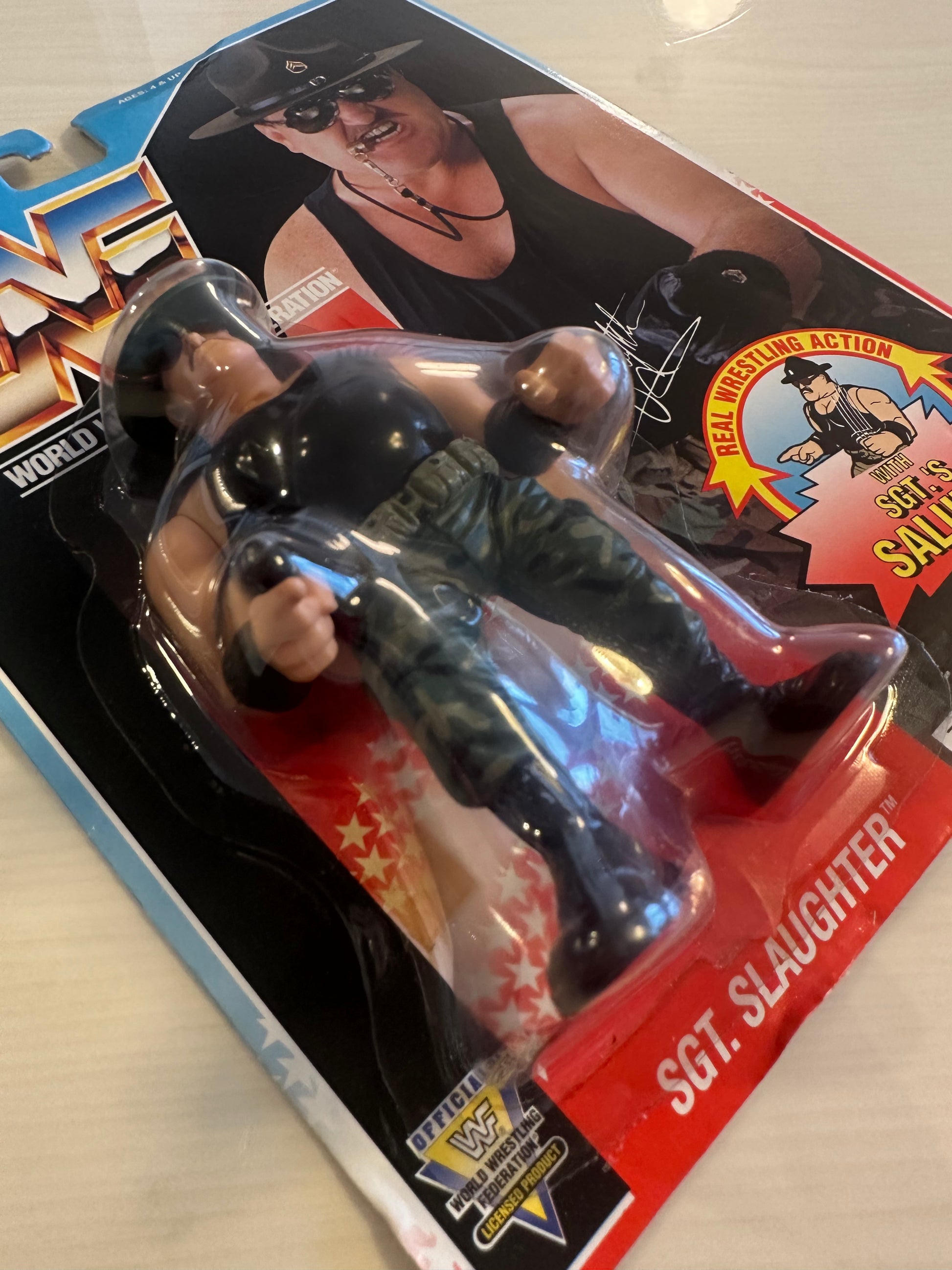 Sgt Slaughter Series 3 WWF Hasbro – retrofigure Sgt Slaughter Series 3 WWF Hasbro – retrofigure