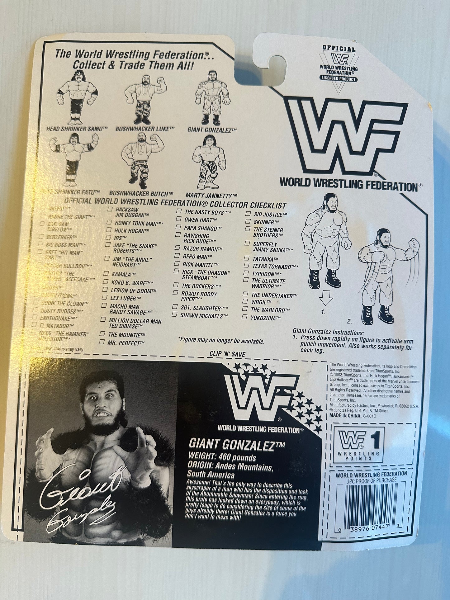 Giant Gonzalez Series 10 WWF Hasbro