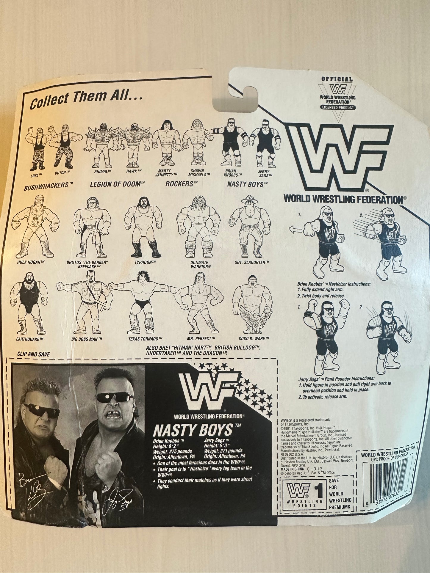 Nasty Boys Series 2 WWF Hasbro