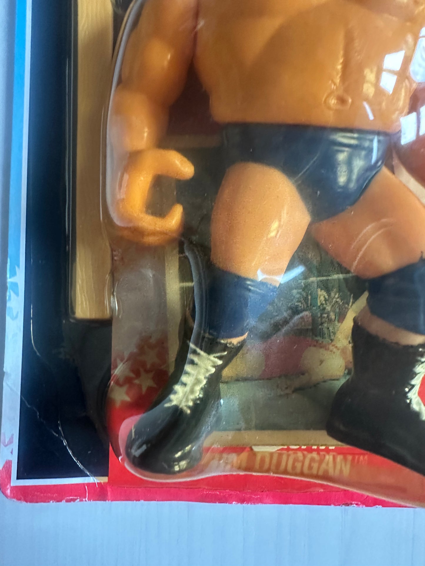 Hacksaw Jim Duggan Series 2 WWF Hasbro MOC Summerslam card