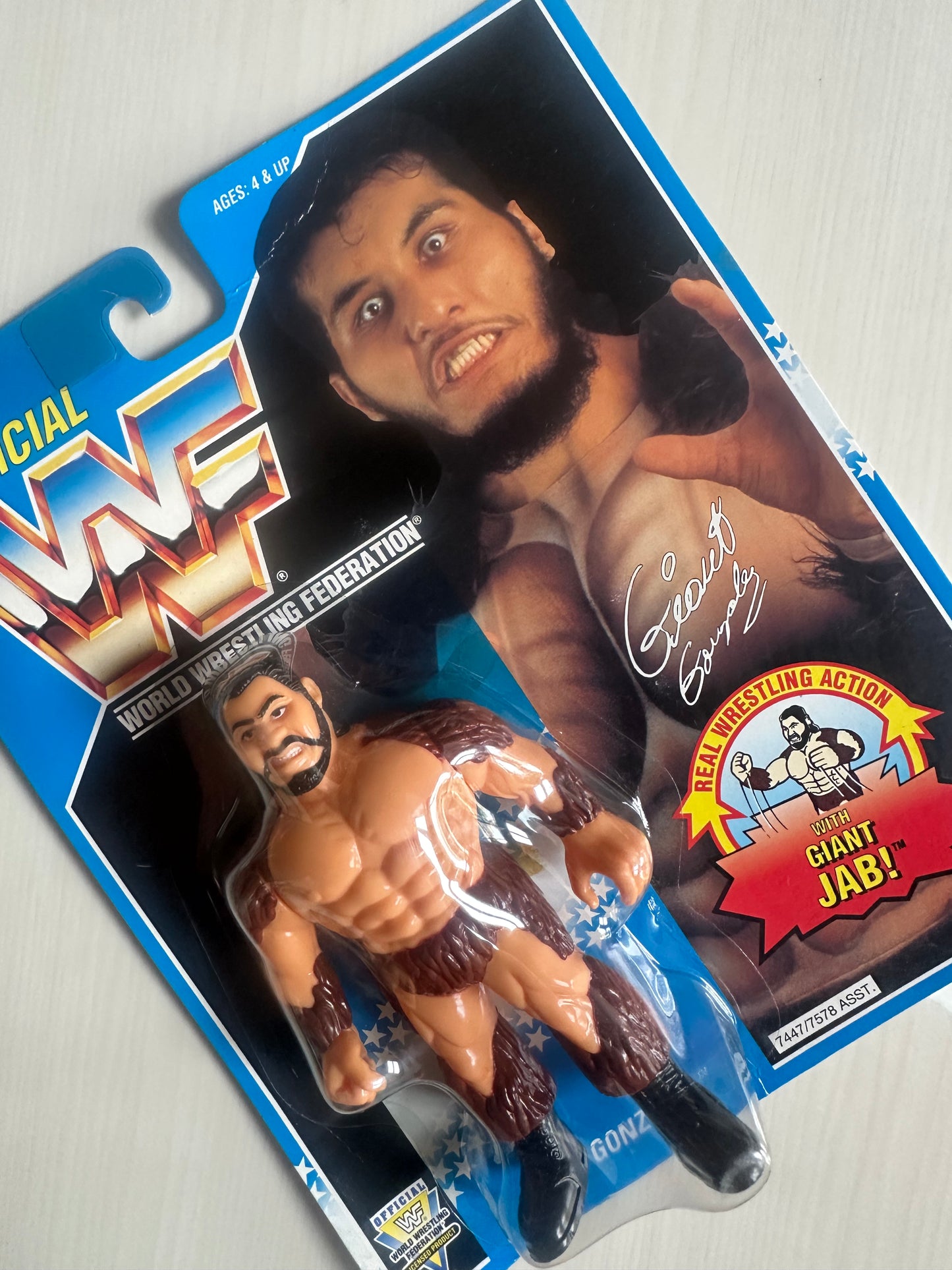 Giant Gonzalez Series 10 WWF Hasbro MOC figure