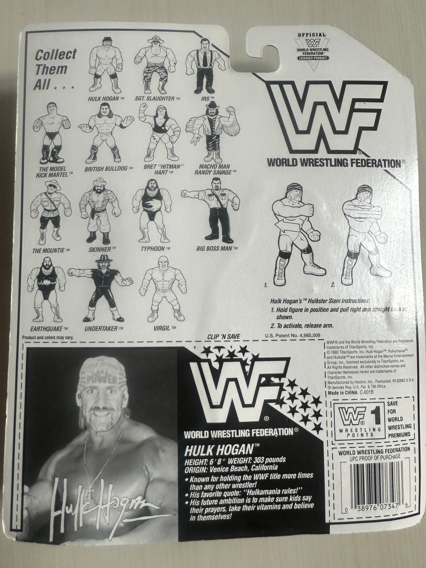 Hulk Hogan Series 5 WWF Hasbro MOC figure