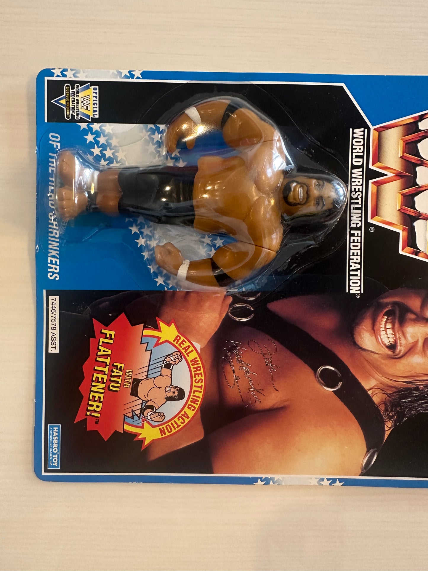 Fatu the Headshrinker Series 10 WWF Hasbro
