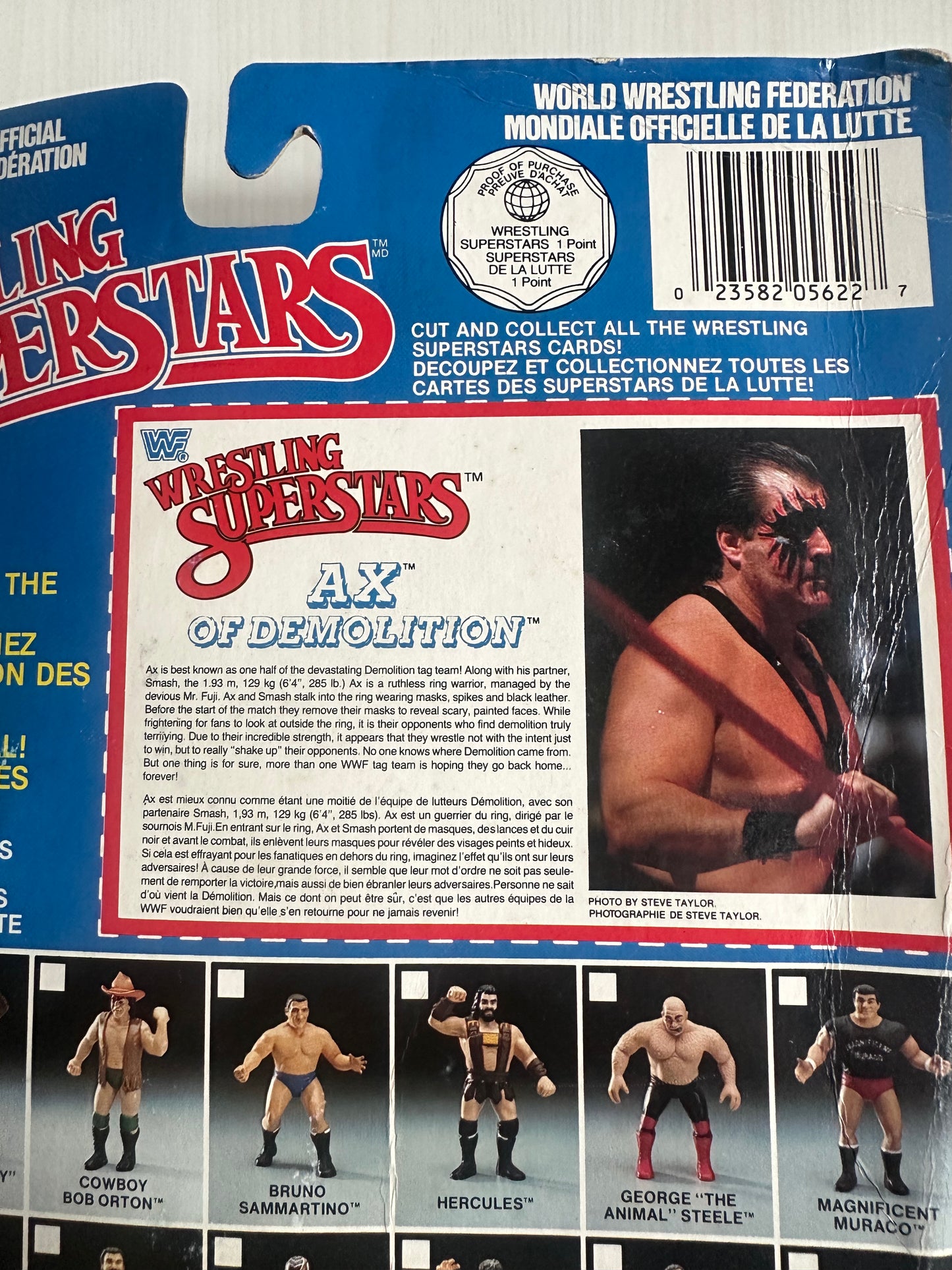 Ax of Demolition WWF LJN MOC figure