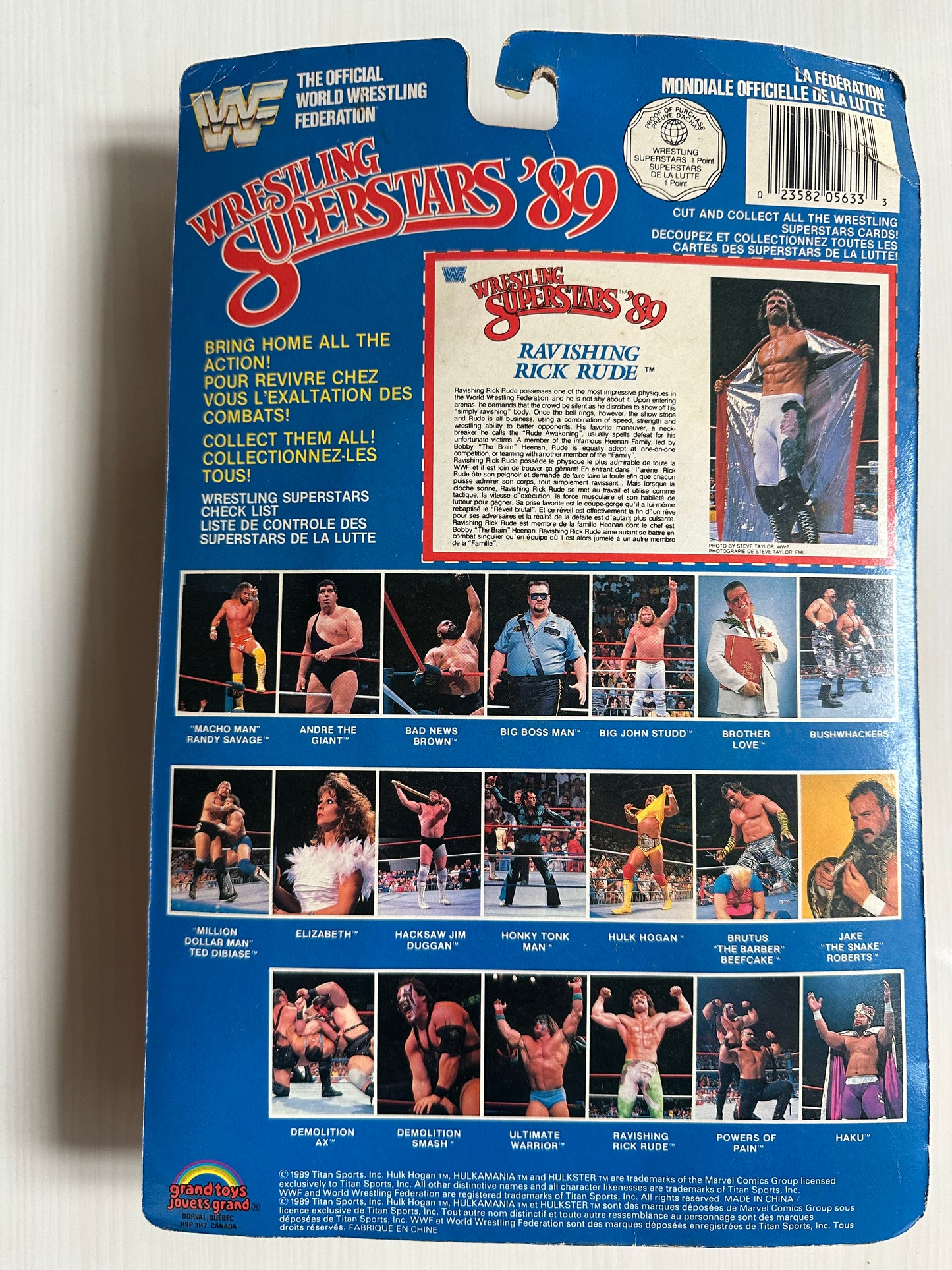 Ravishing Rick Rude WWF LJN MOC figure
