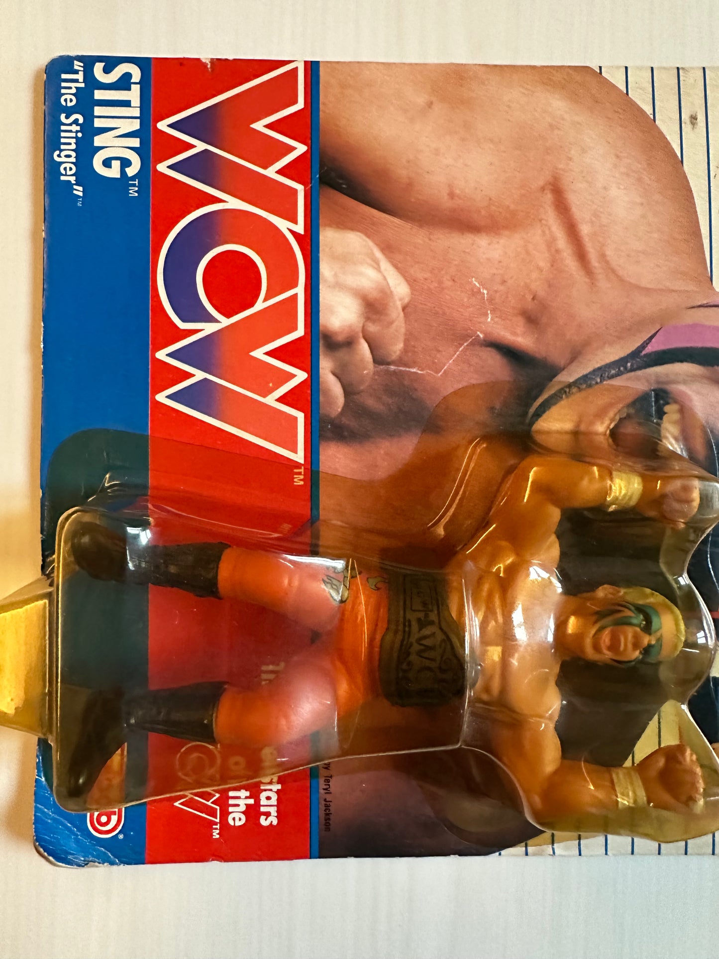 Sting WCW Galoob Orange UK Exclusive