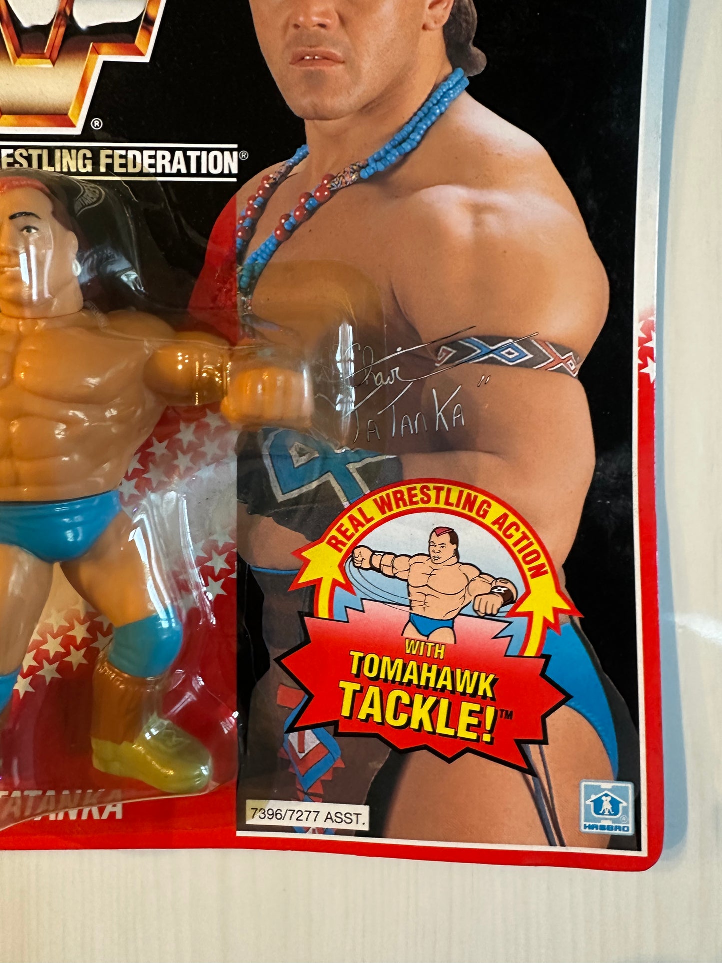 Tatanka Series 6 WWF Hasbro MOC figure