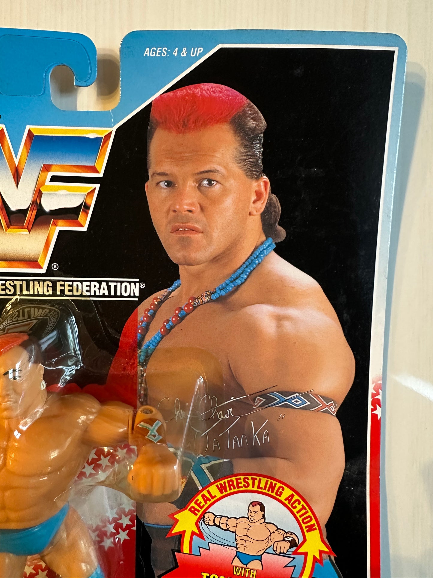 Tatanka Series 6 WWF Hasbro MOC figure