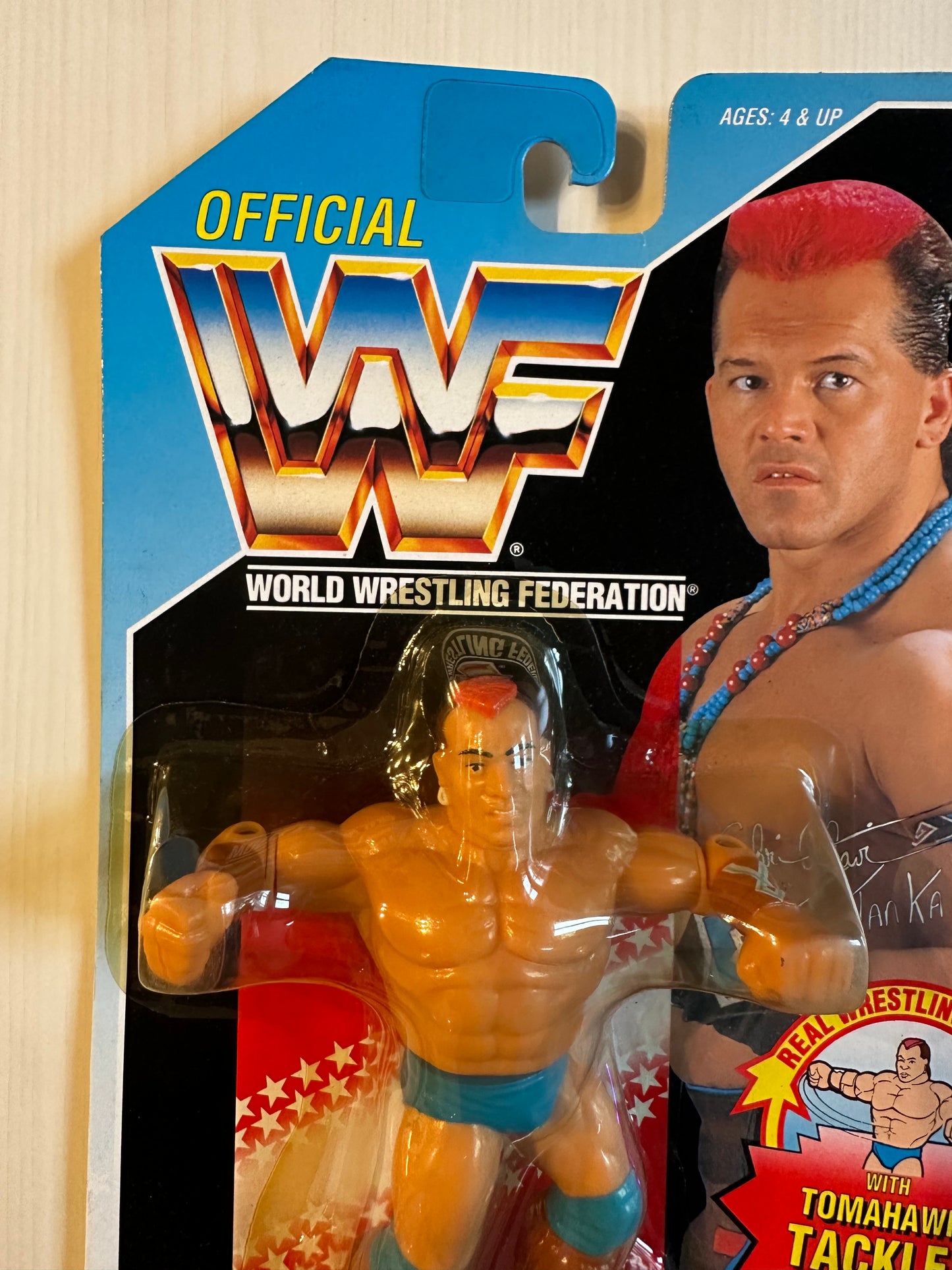 Tatanka Series 6 WWF Hasbro MOC figure