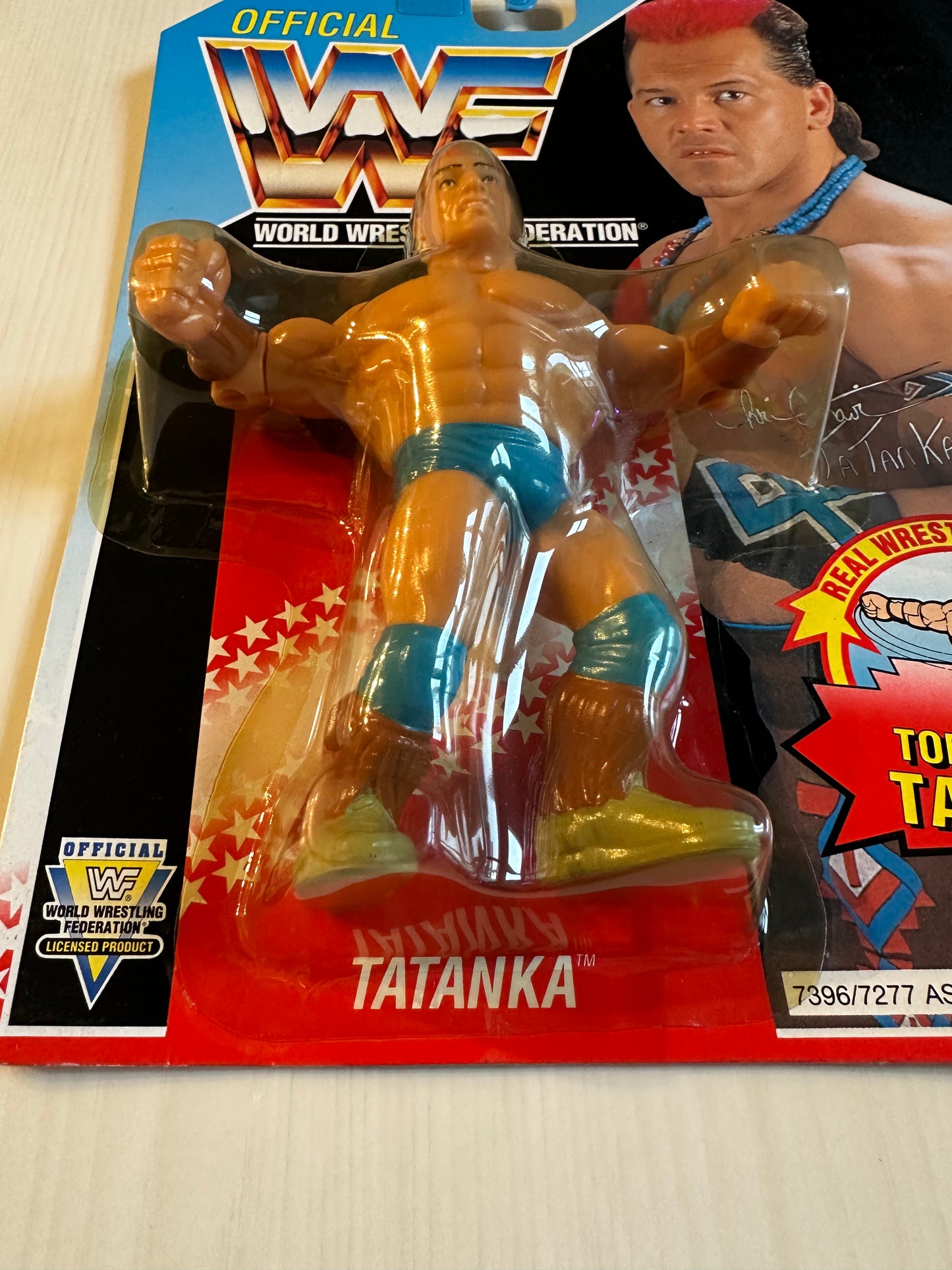 Tatanka Series 6 WWF Hasbro MOC figure