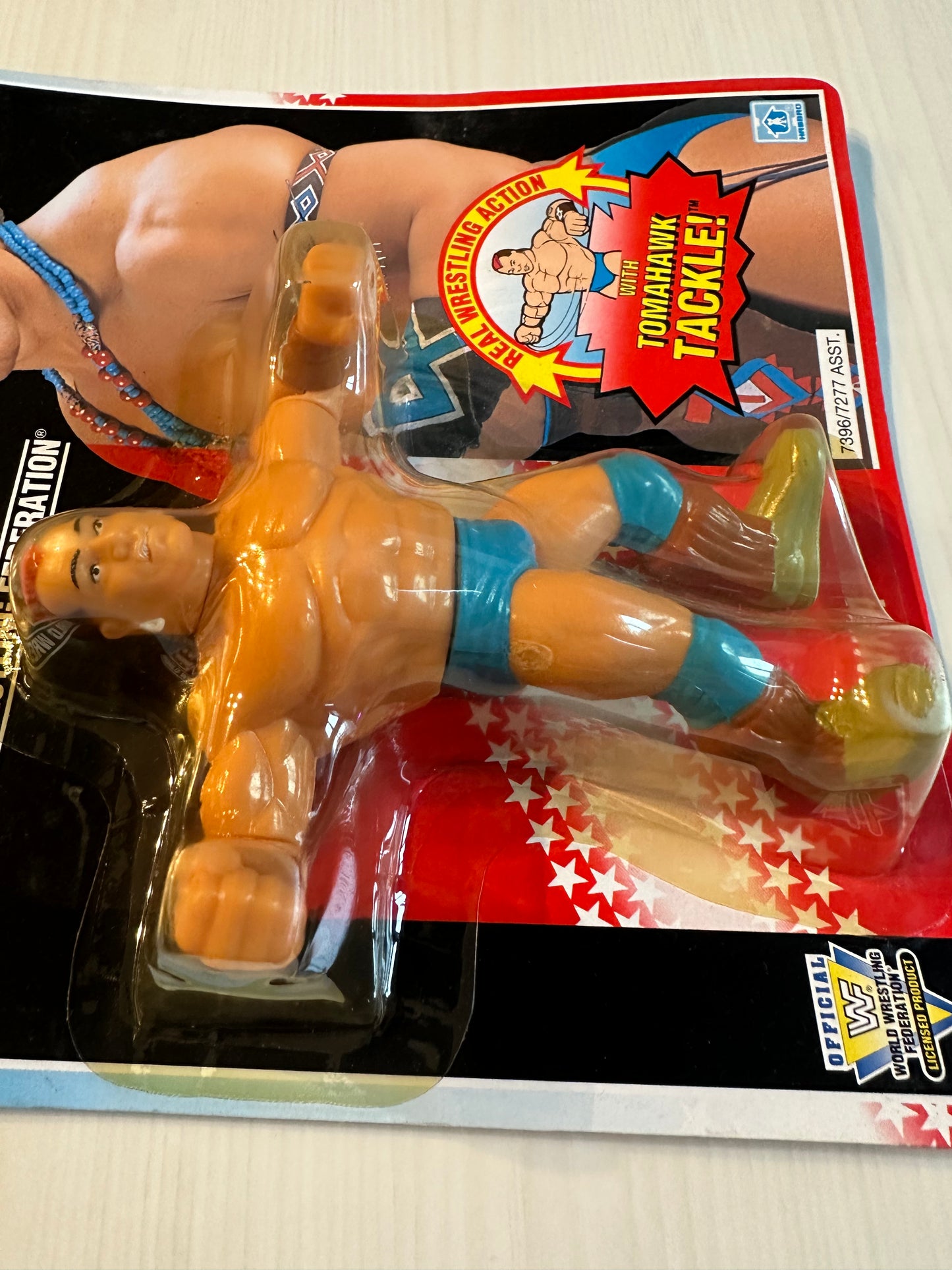 Tatanka Series 6 WWF Hasbro MOC figure