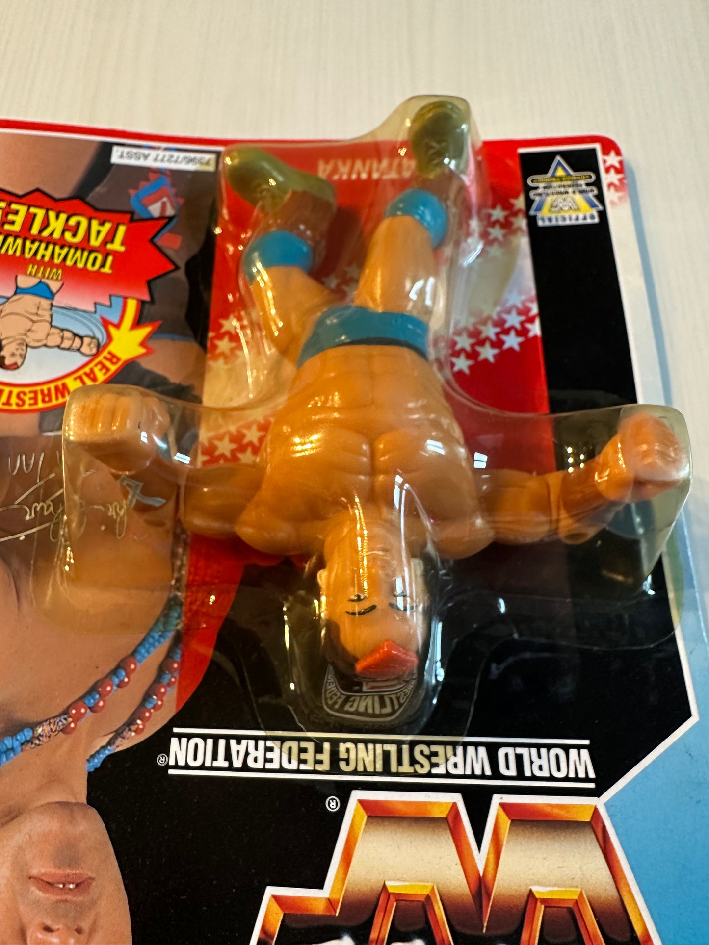 Tatanka Series 6 WWF Hasbro MOC figure