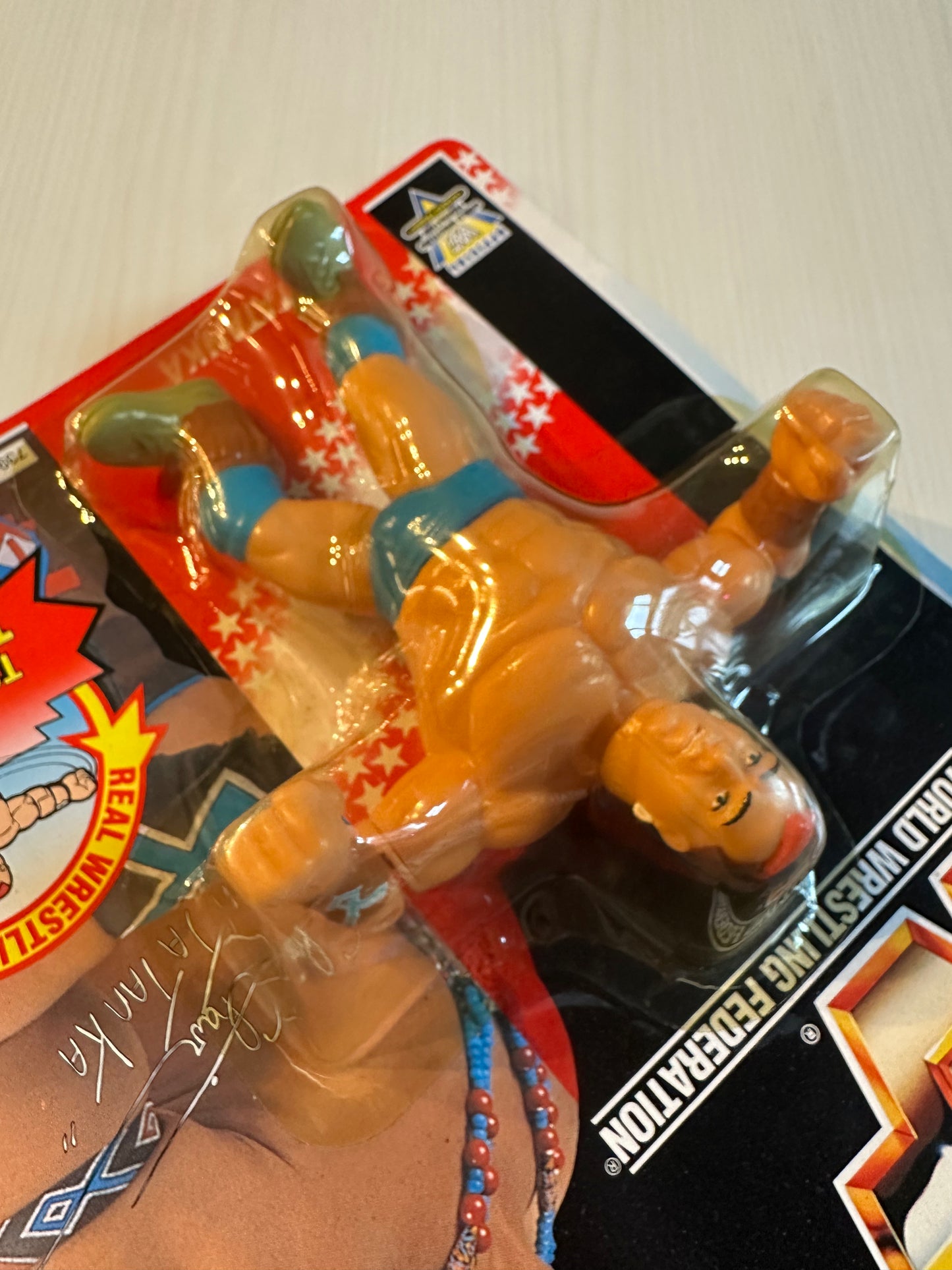 Tatanka Series 6 WWF Hasbro MOC figure
