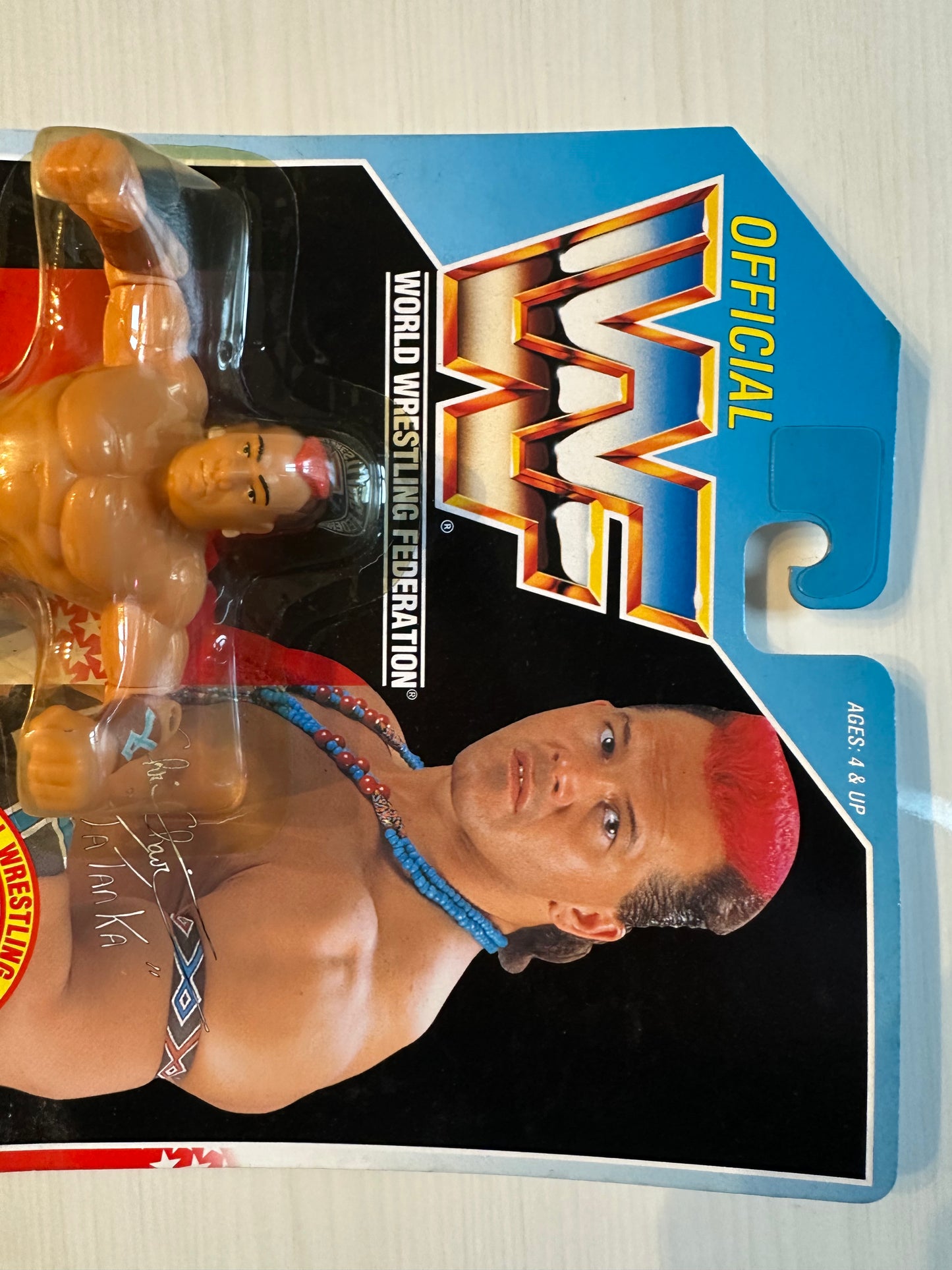 Tatanka Series 6 WWF Hasbro MOC figure