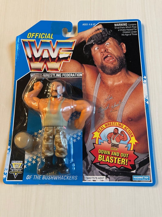 Luke the Bushwhacker Series 10 WWF Hasbro MOC figure