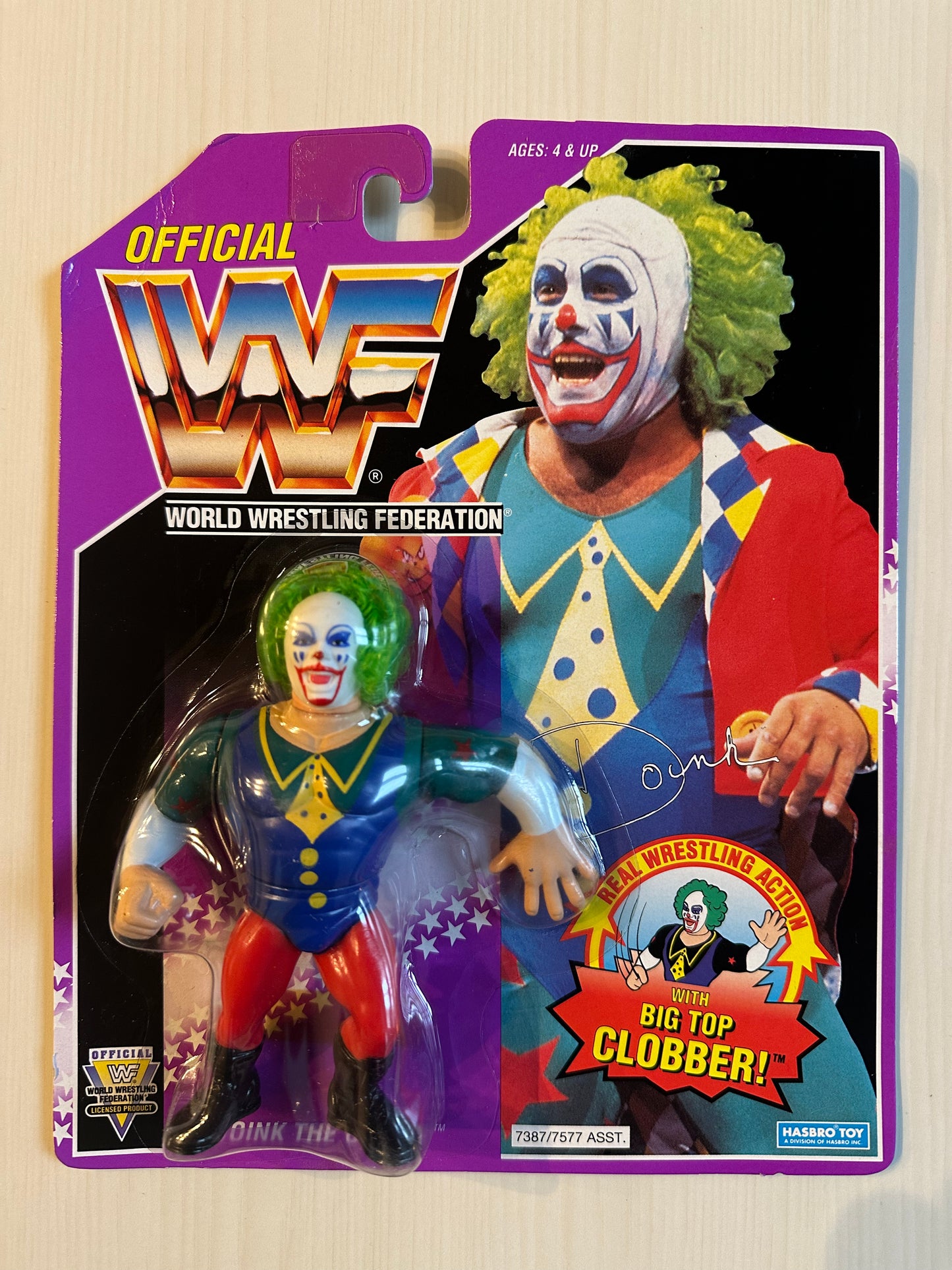 Doink the Clown Series 9 WWF Hasbro MOC figure