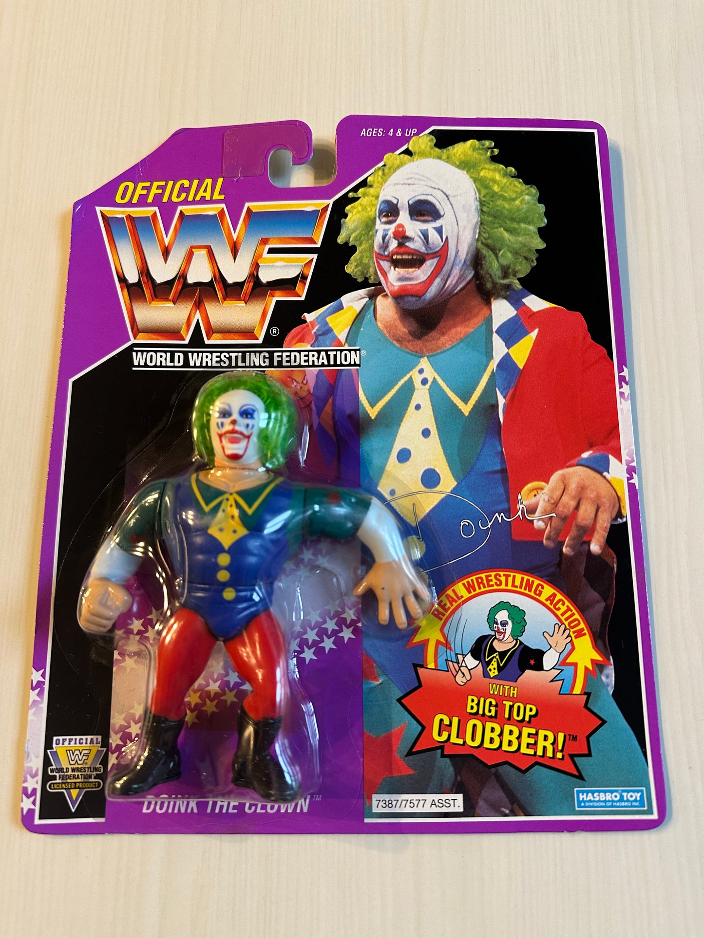Doink the Clown Series 9 WWF Hasbro MOC figure