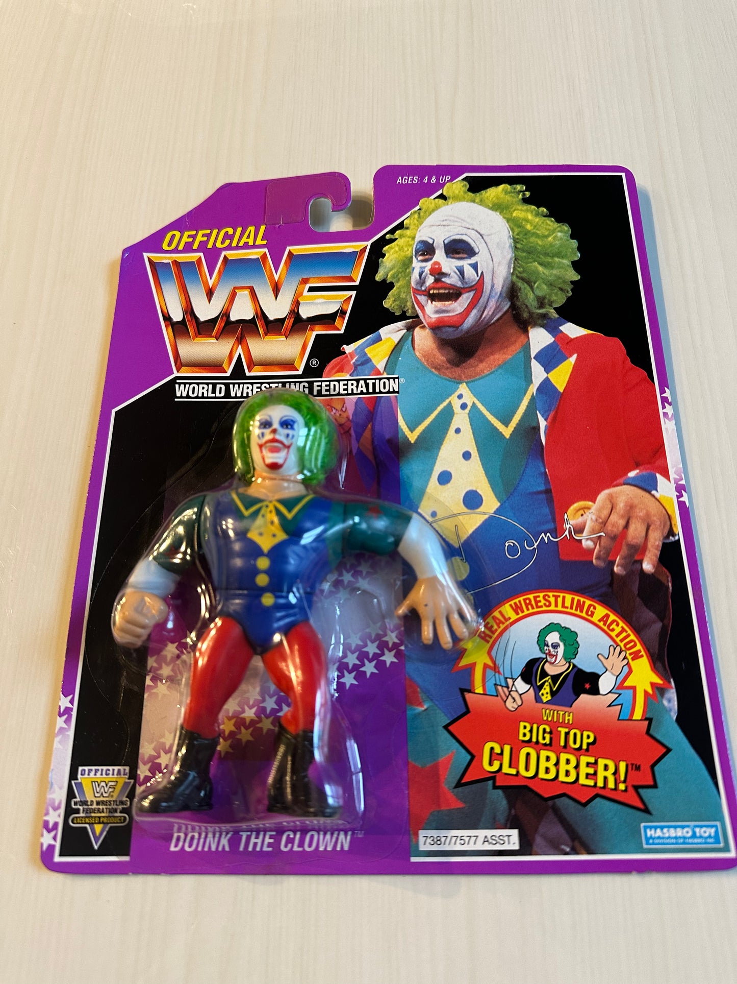 Doink the Clown Series 9 WWF Hasbro MOC figure