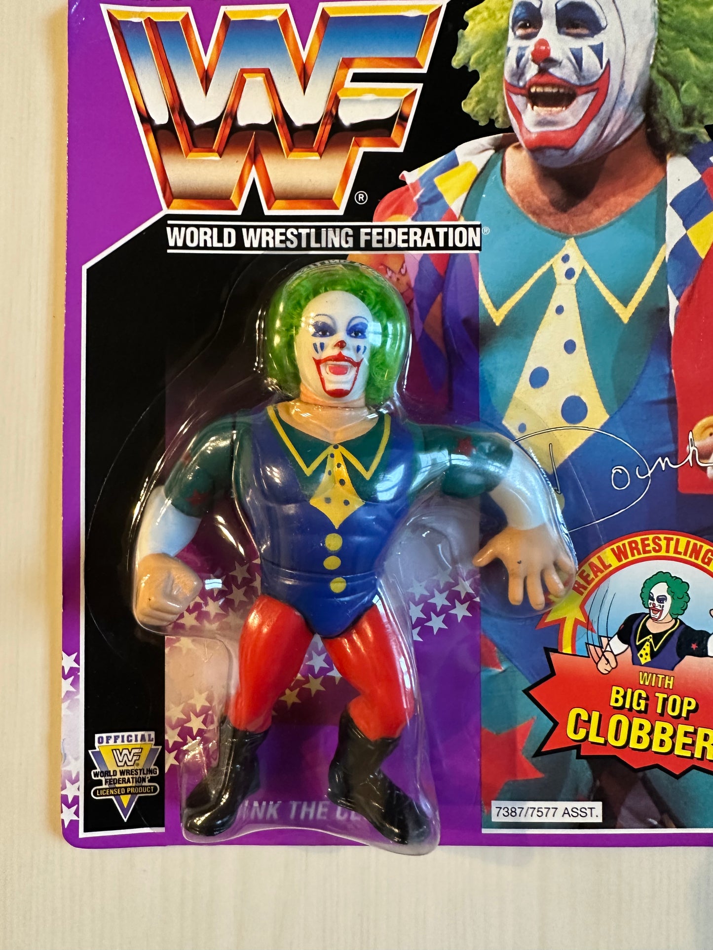 Doink the Clown Series 9 WWF Hasbro MOC figure