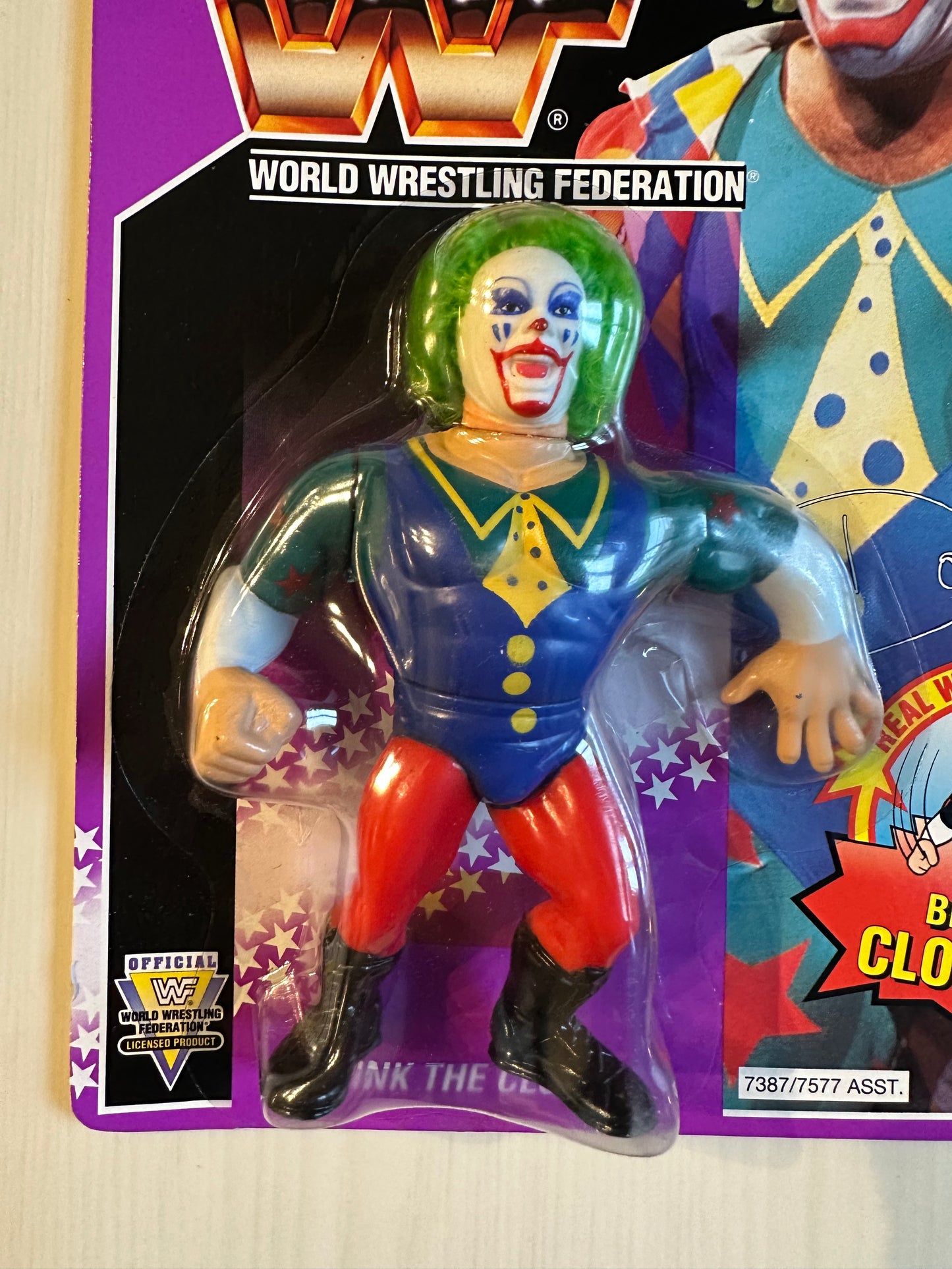 Doink the Clown Series 9 WWF Hasbro MOC figure