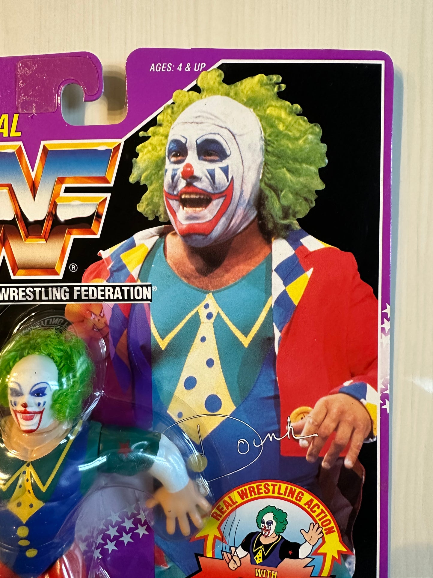 Doink the Clown Series 9 WWF Hasbro MOC figure