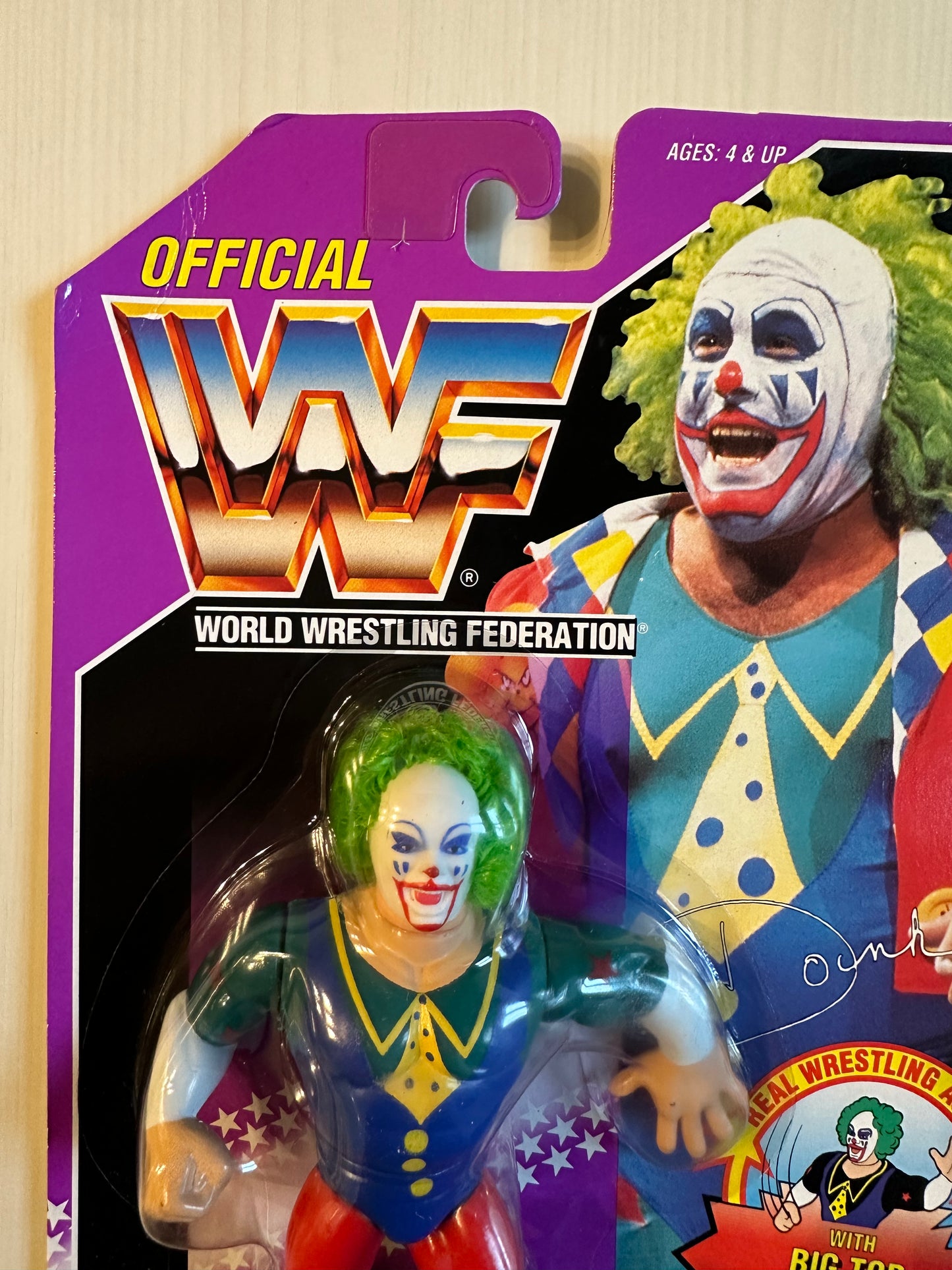 Doink the Clown Series 9 WWF Hasbro MOC figure