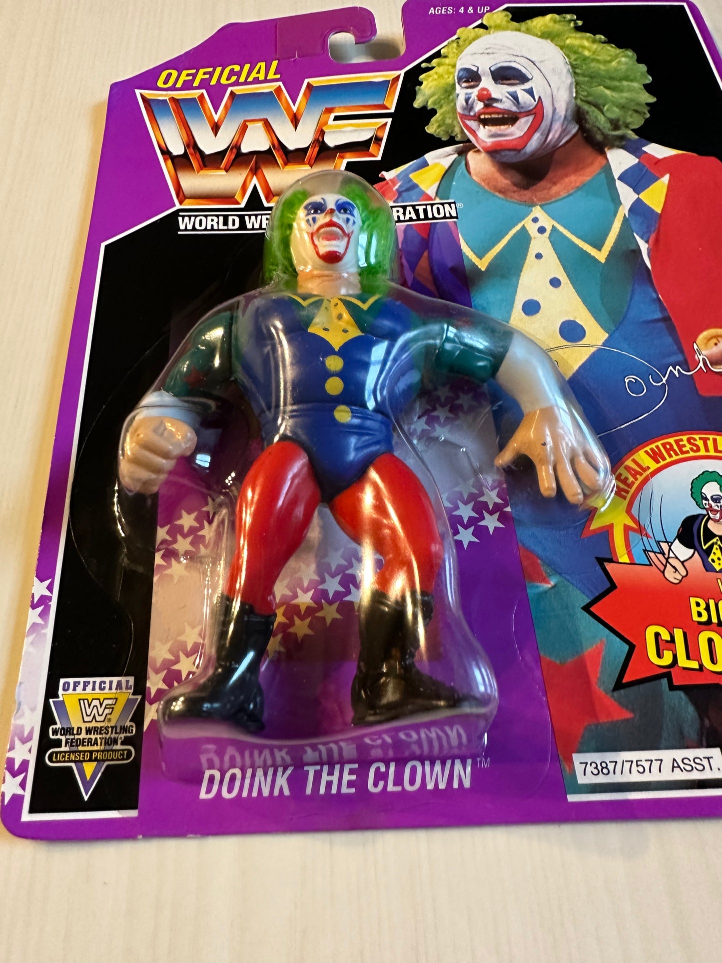 Doink the Clown Series 9 WWF Hasbro MOC figure