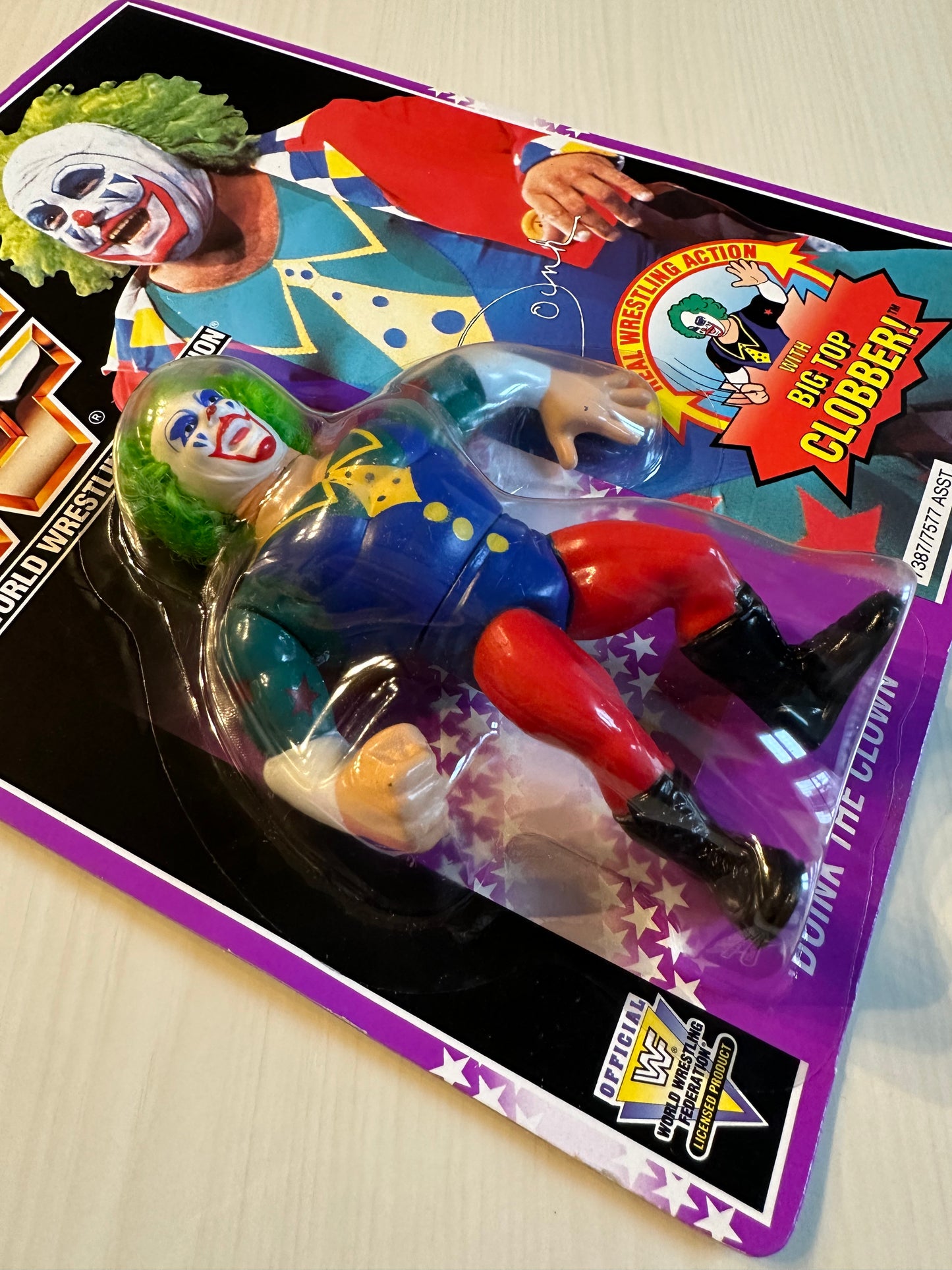 Doink the Clown Series 9 WWF Hasbro MOC figure