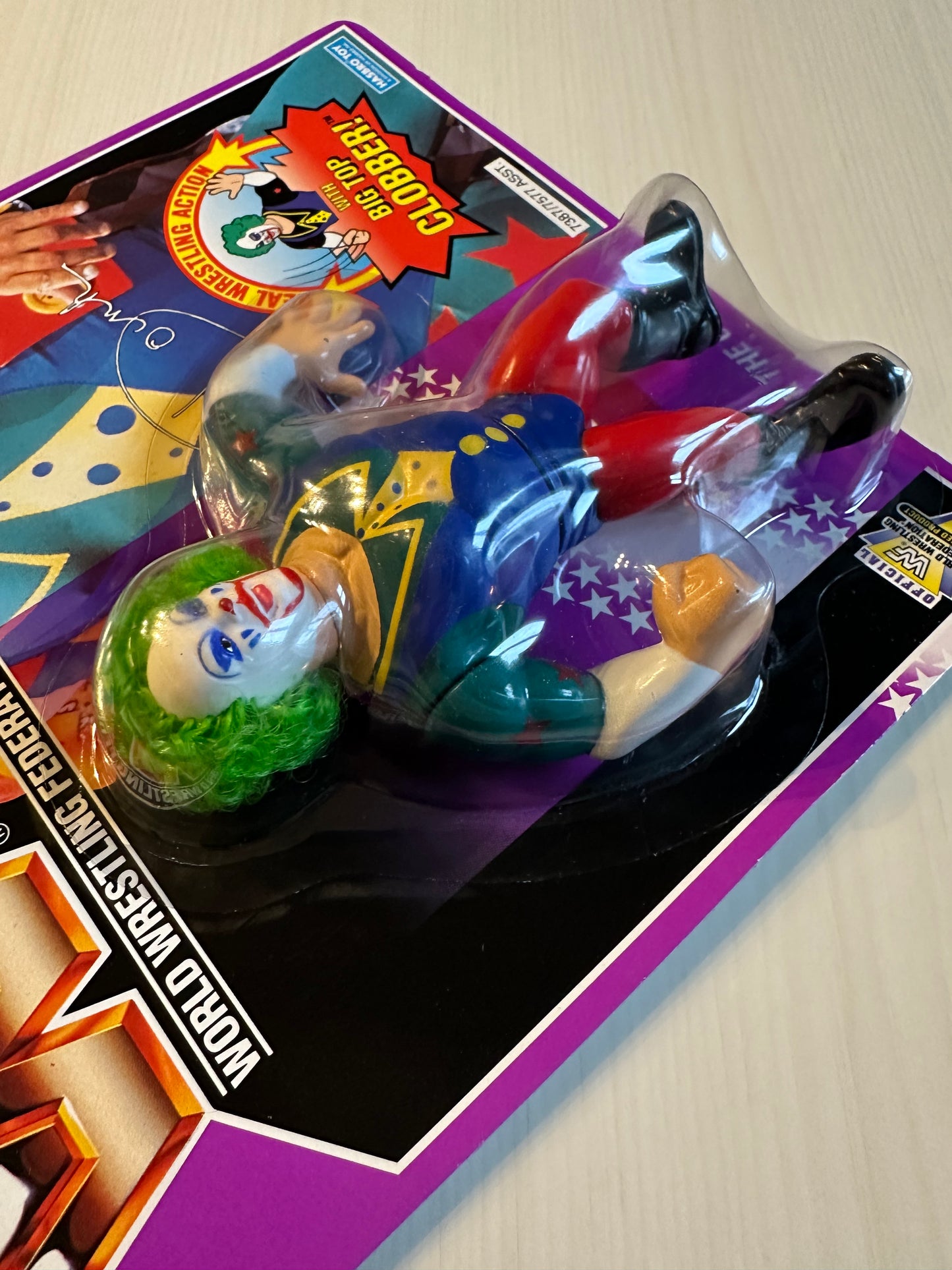 Doink the Clown Series 9 WWF Hasbro MOC figure
