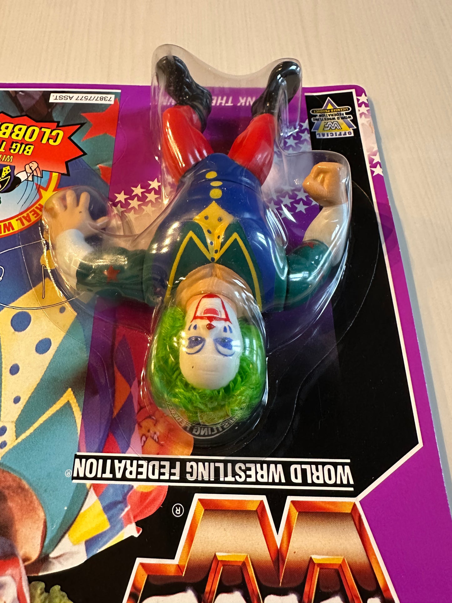 Doink the Clown Series 9 WWF Hasbro MOC figure
