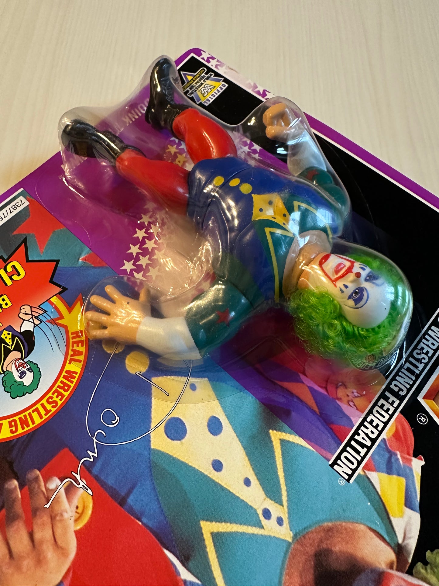 Doink the Clown Series 9 WWF Hasbro MOC figure