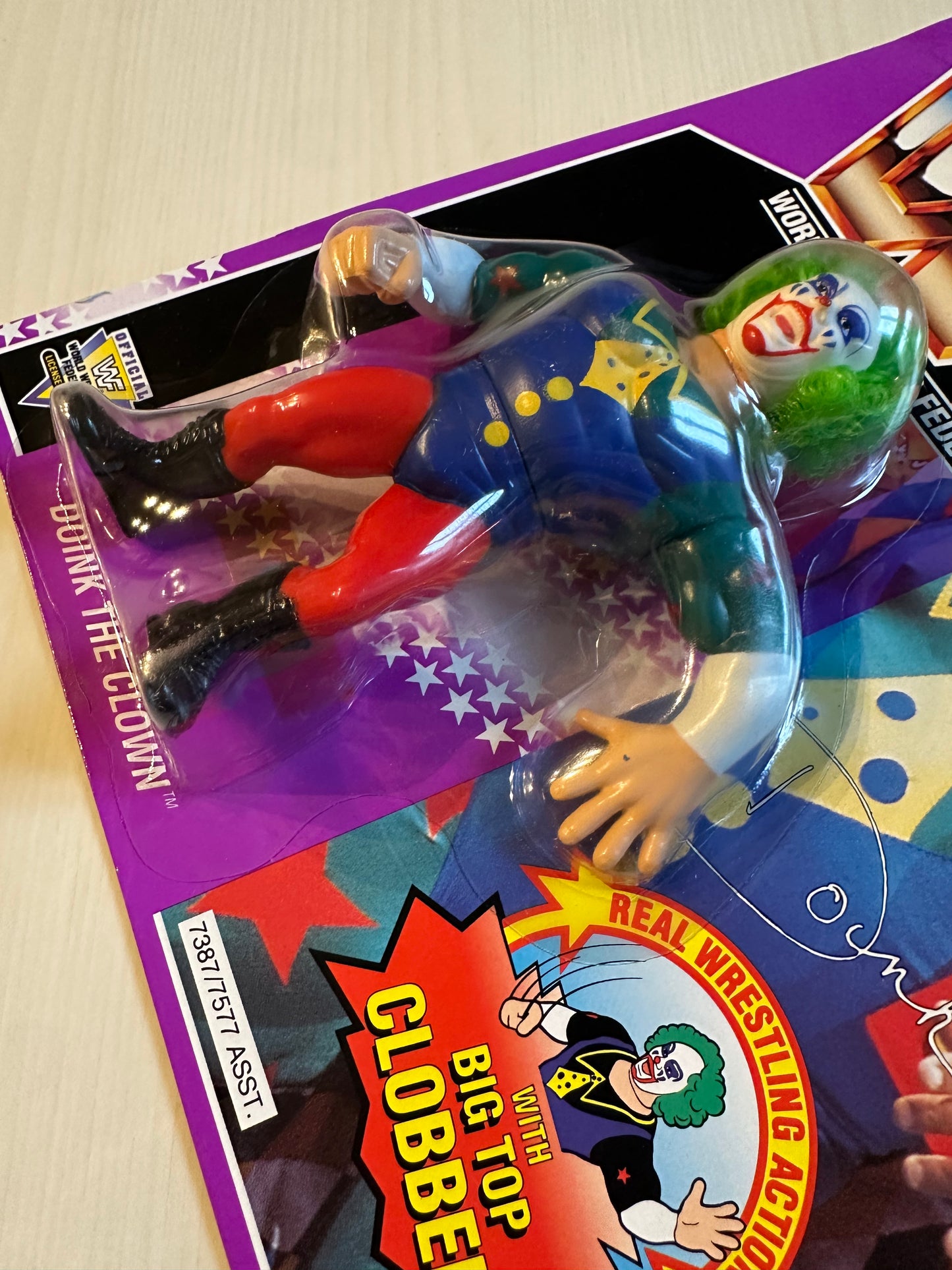 Doink the Clown Series 9 WWF Hasbro MOC figure