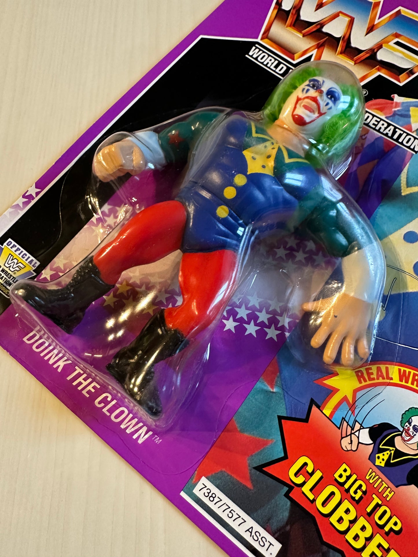 Doink the Clown Series 9 WWF Hasbro MOC figure