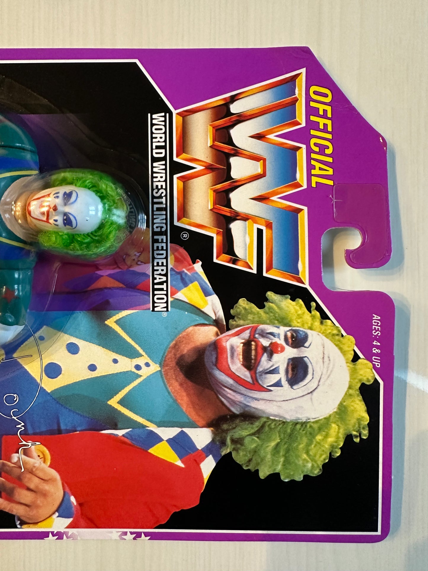 Doink the Clown Series 9 WWF Hasbro MOC figure