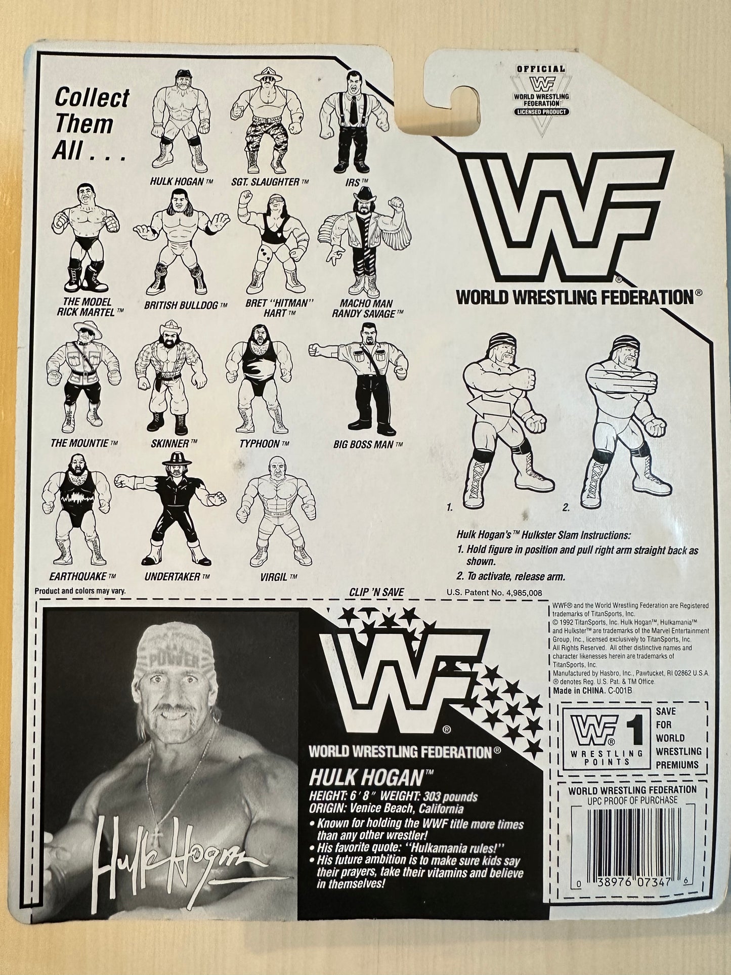 Hulk Hogan Series 5 WWF Hasbro