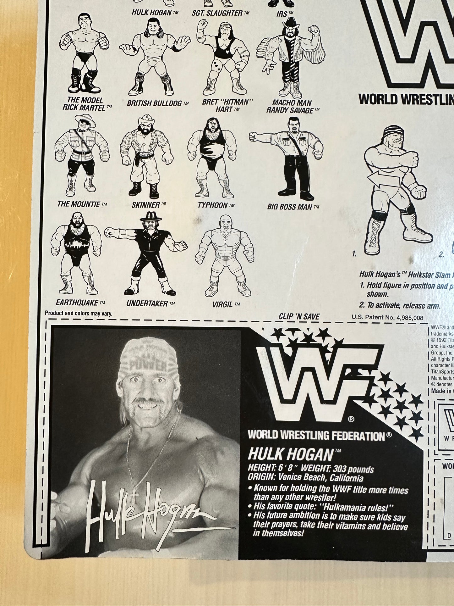 Hulk Hogan Series 5 WWF Hasbro