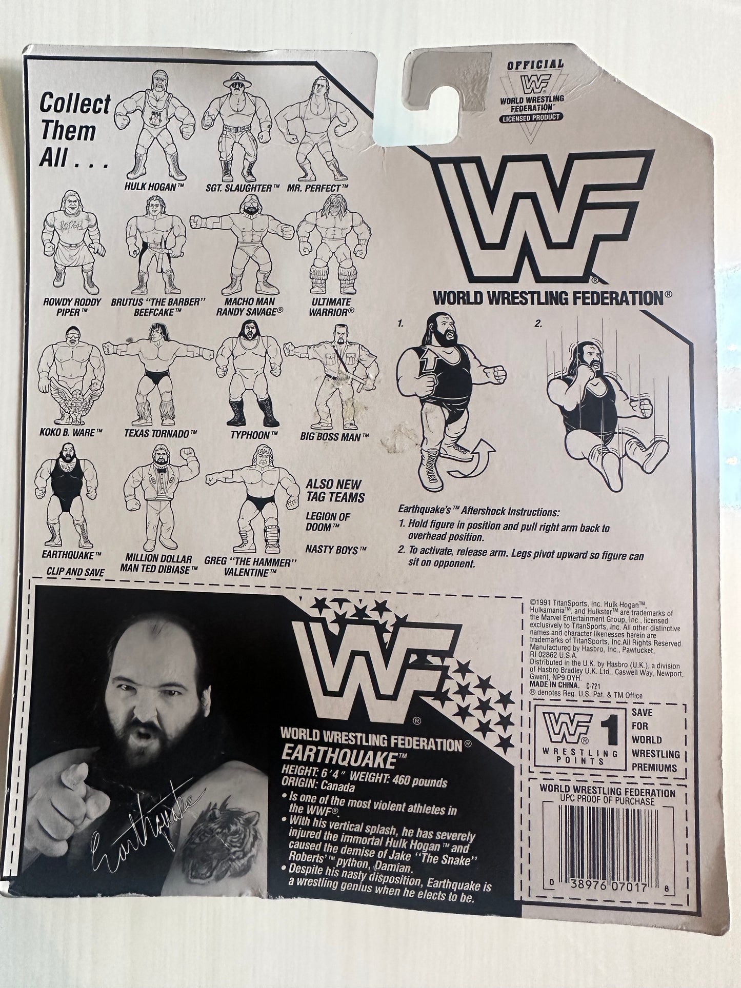 Earthquake Series 3 WWF Hasbro