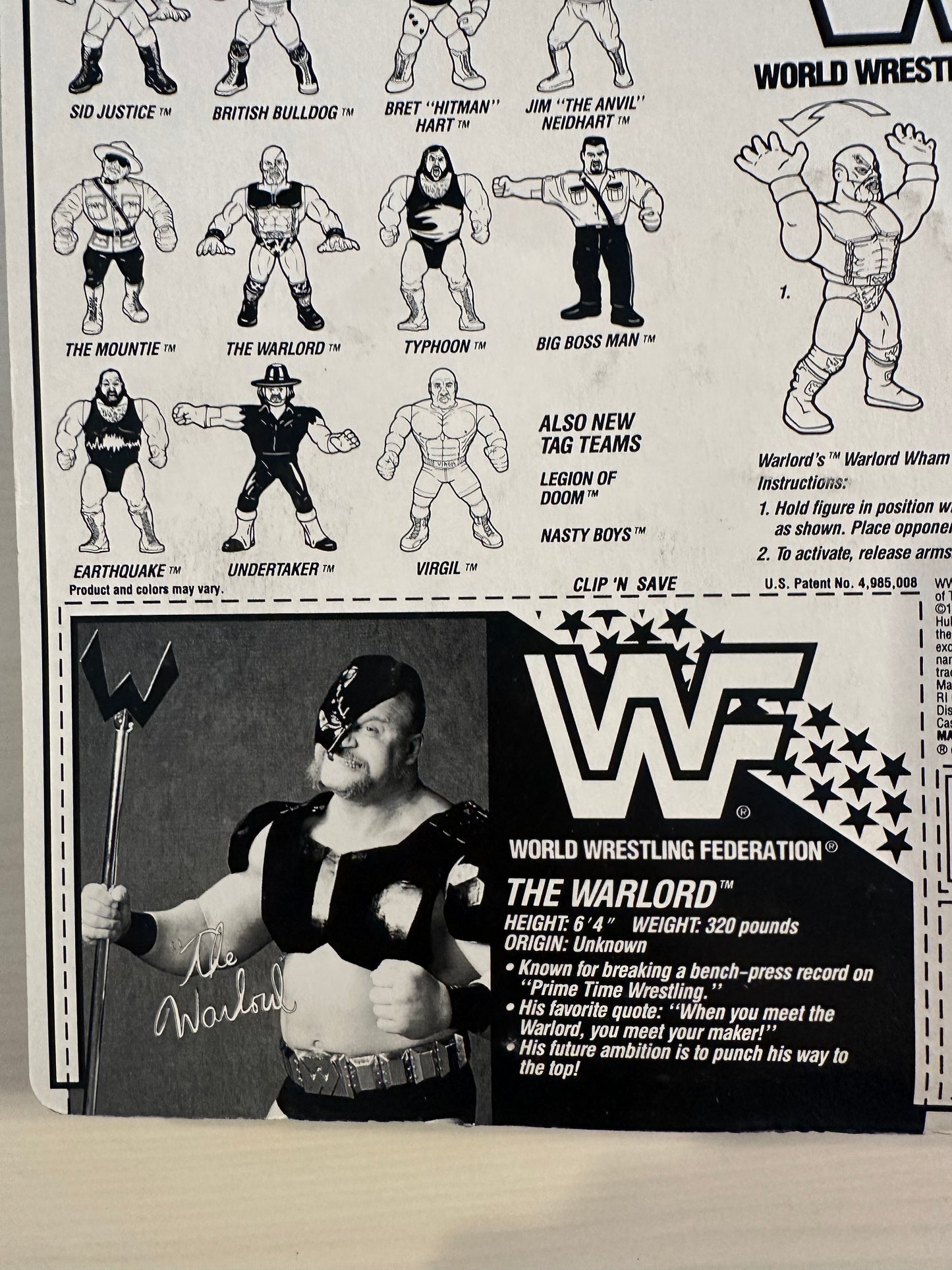 The Warlord Series 5 WWF Hasbro