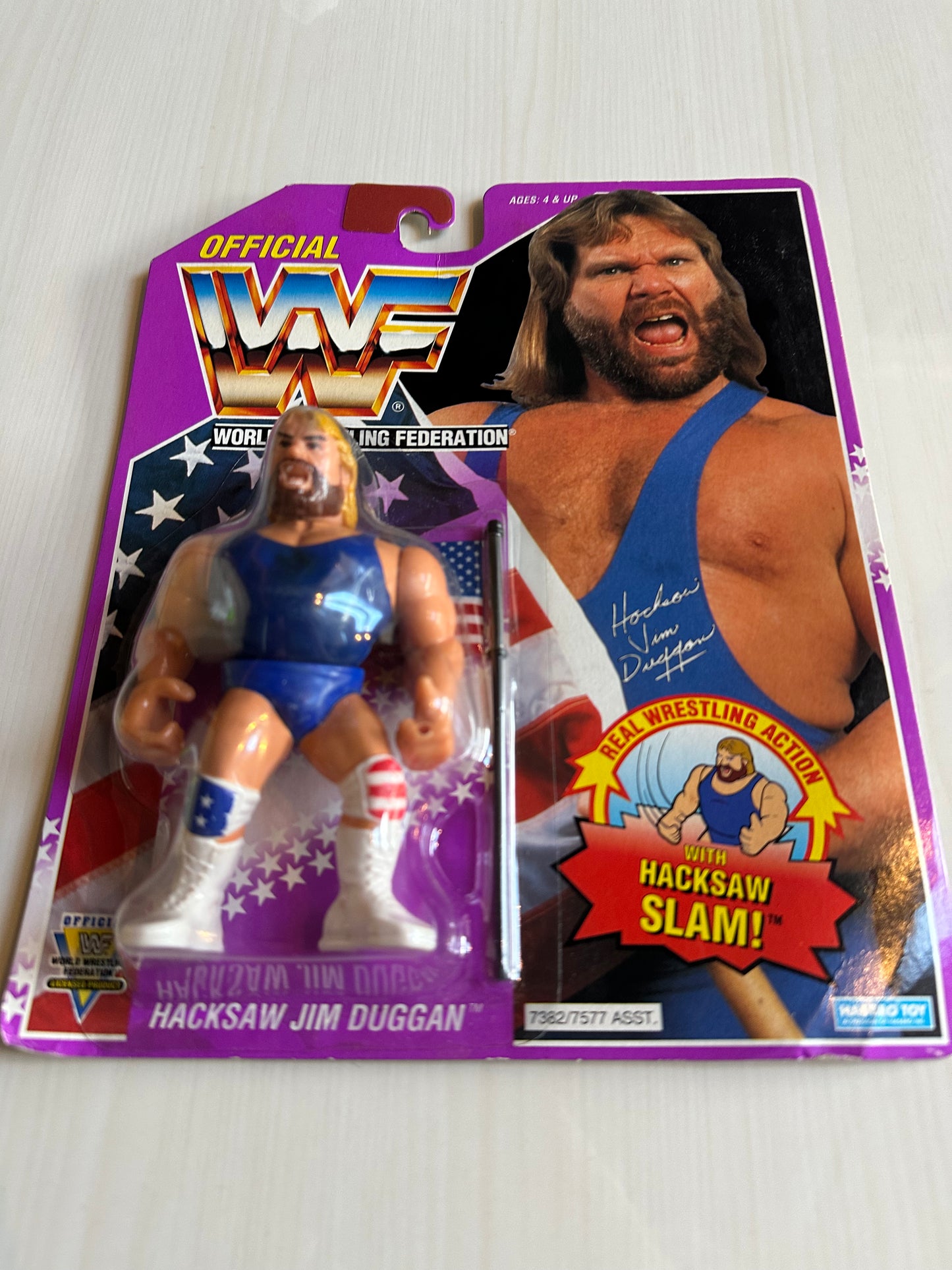 Hacksaw Jim Duggan Series 9 WWF Hasbro
