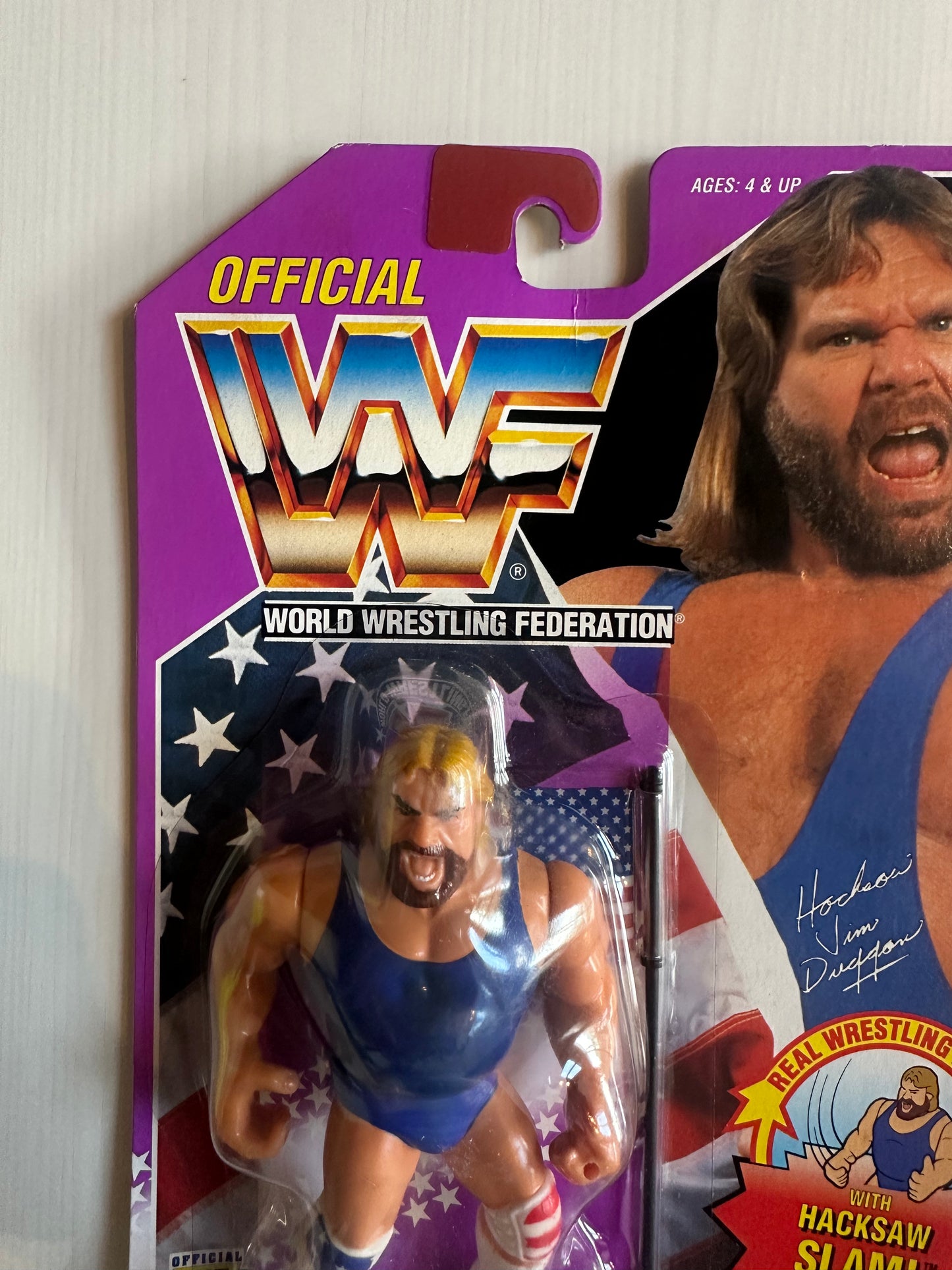 Hacksaw Jim Duggan Series 9 WWF Hasbro