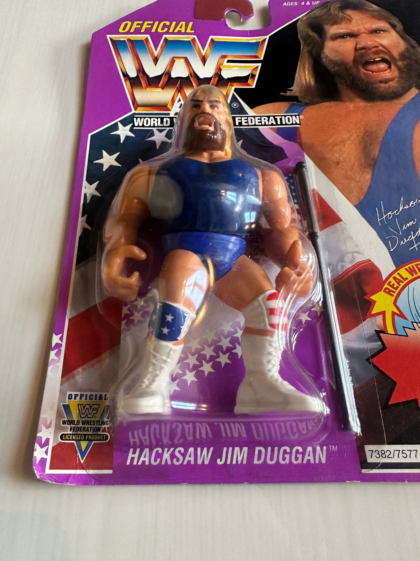 Hacksaw Jim Duggan Series 9 WWF Hasbro