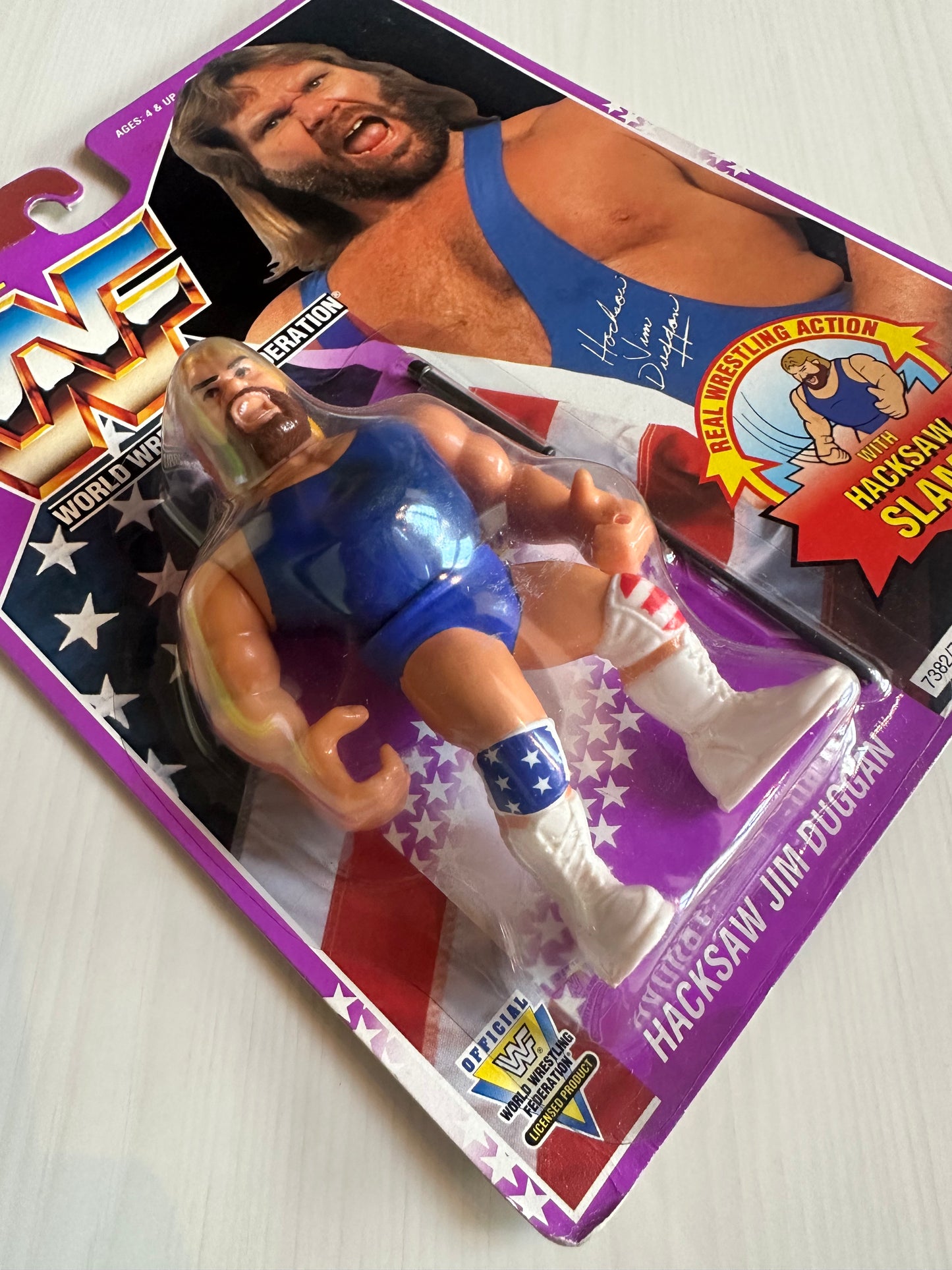 Hacksaw Jim Duggan Series 9 WWF Hasbro