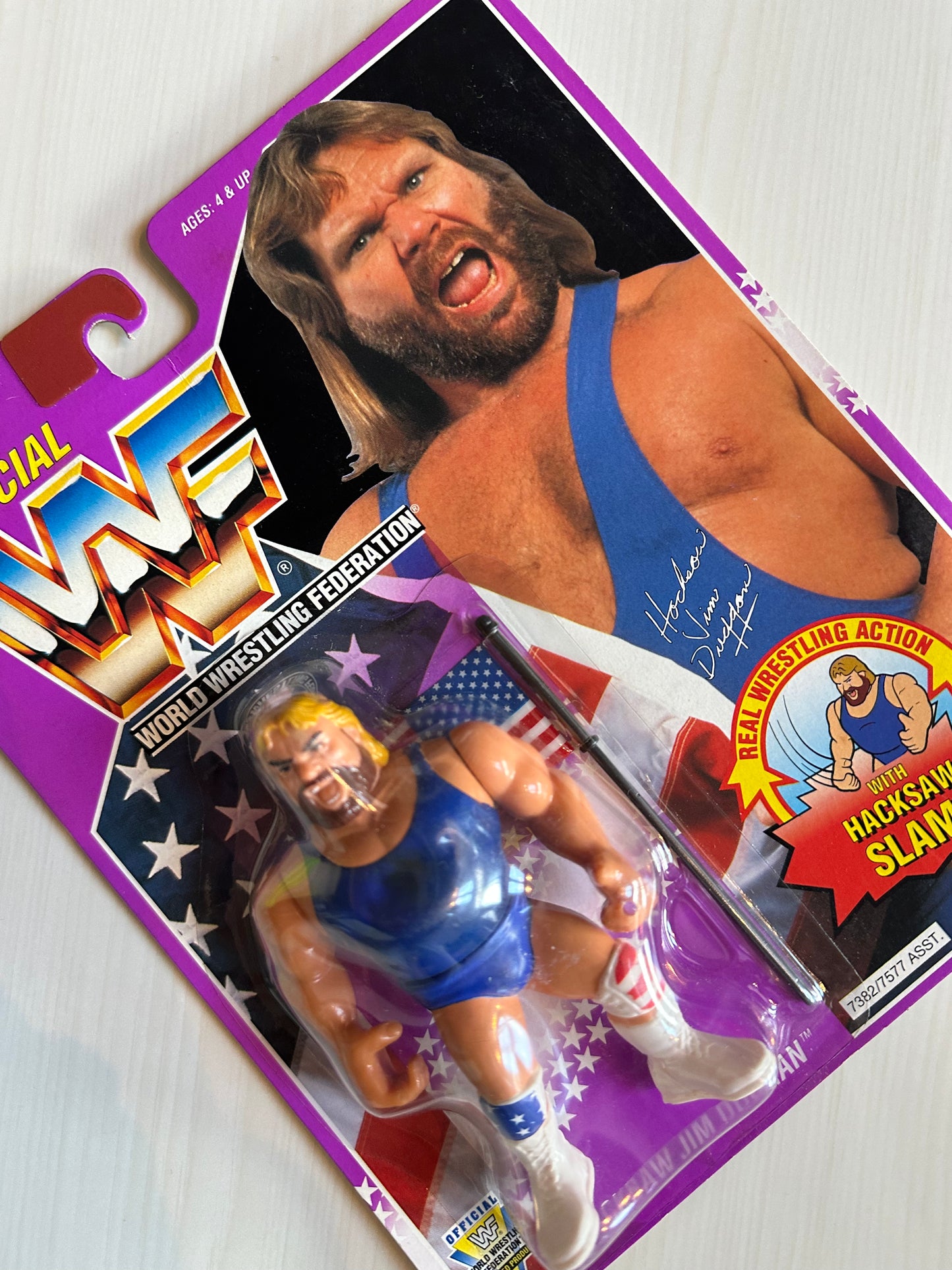 Hacksaw Jim Duggan Series 9 WWF Hasbro