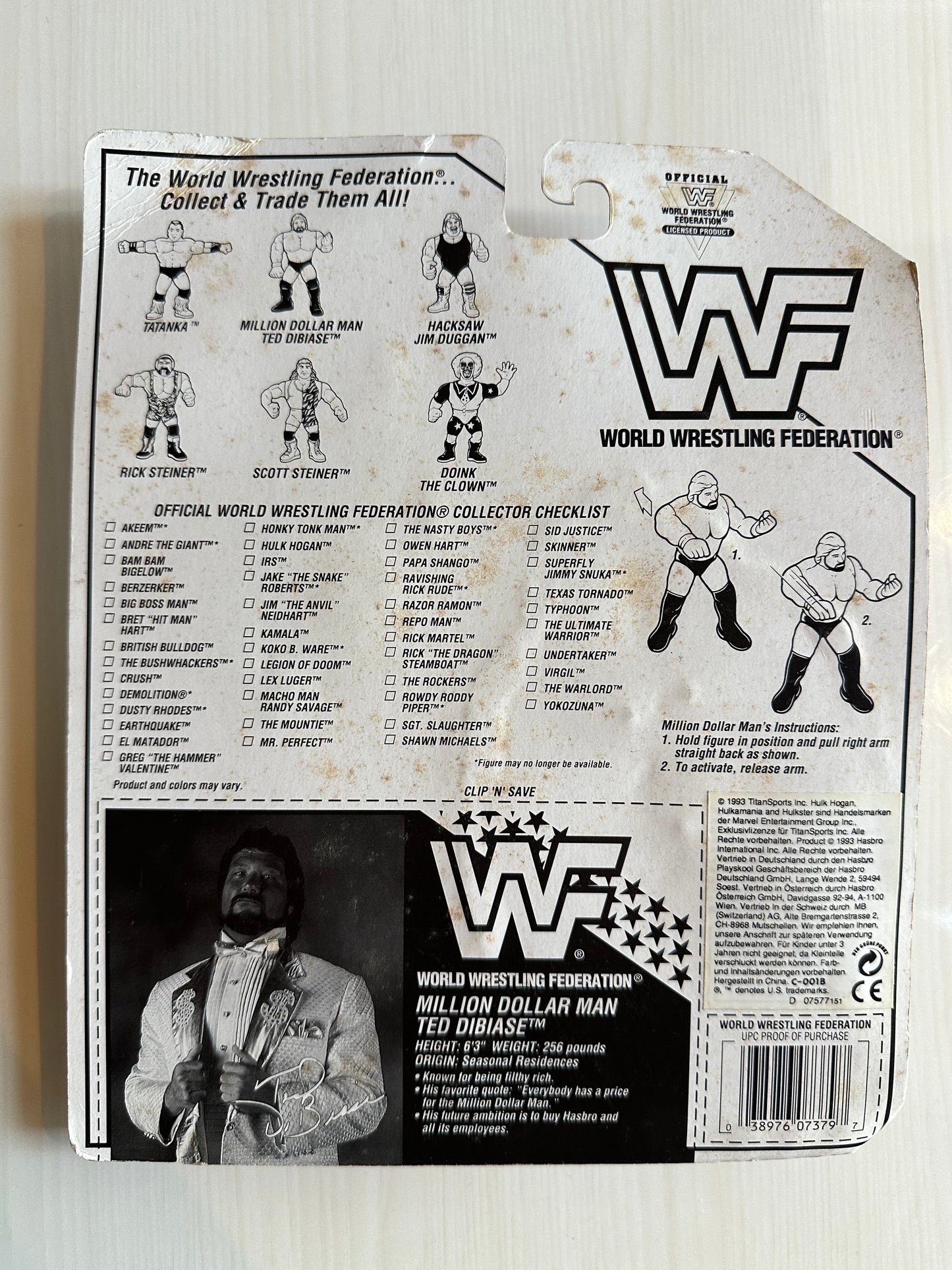 Million Dollar Man Series 9 WWF Hasbro