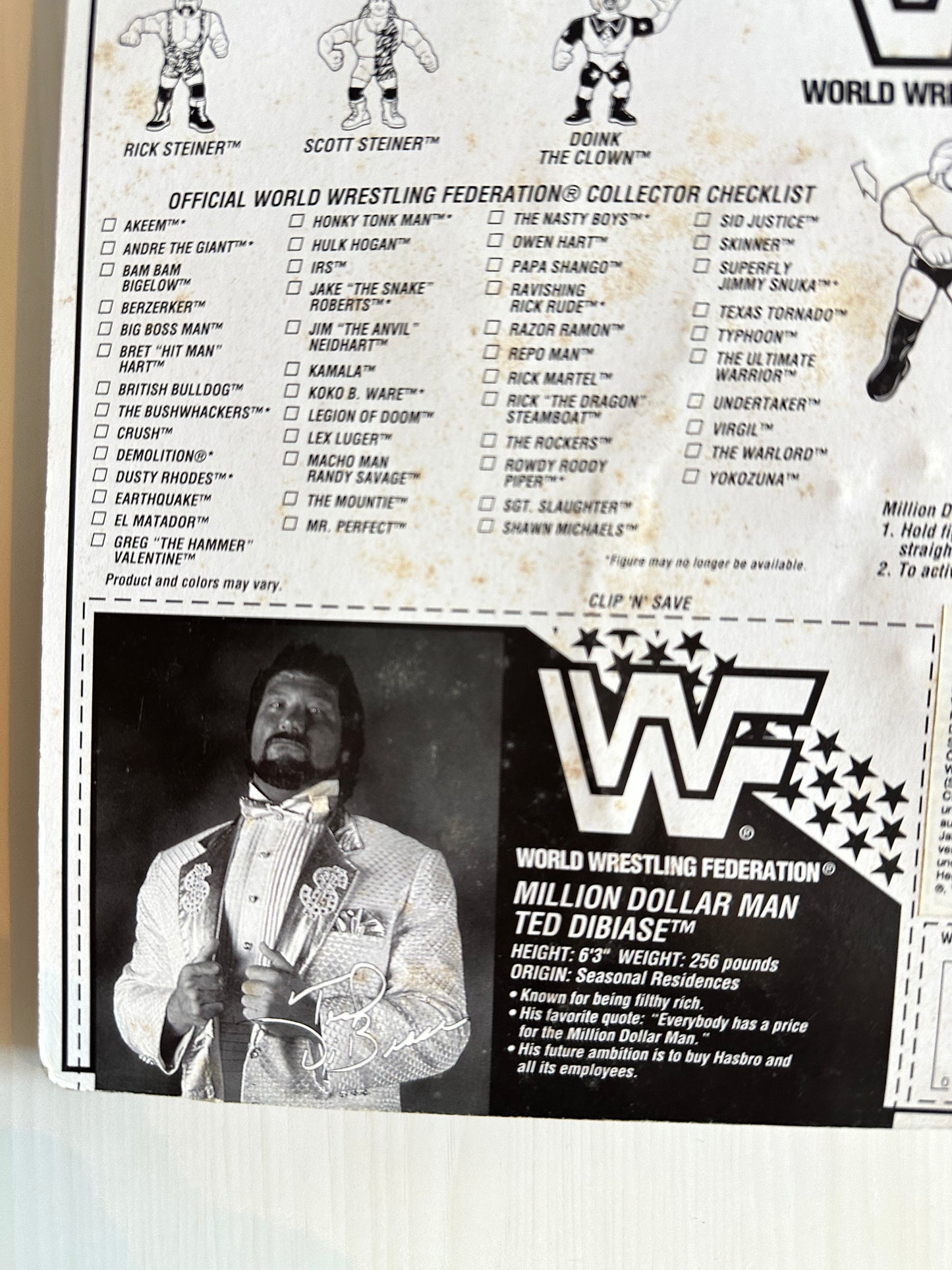 Million Dollar Man Series 9 WWF Hasbro