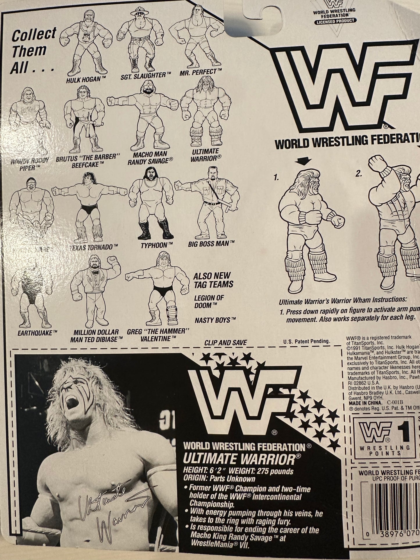 Ultimate Warrior Series 3 WWF Hasbro